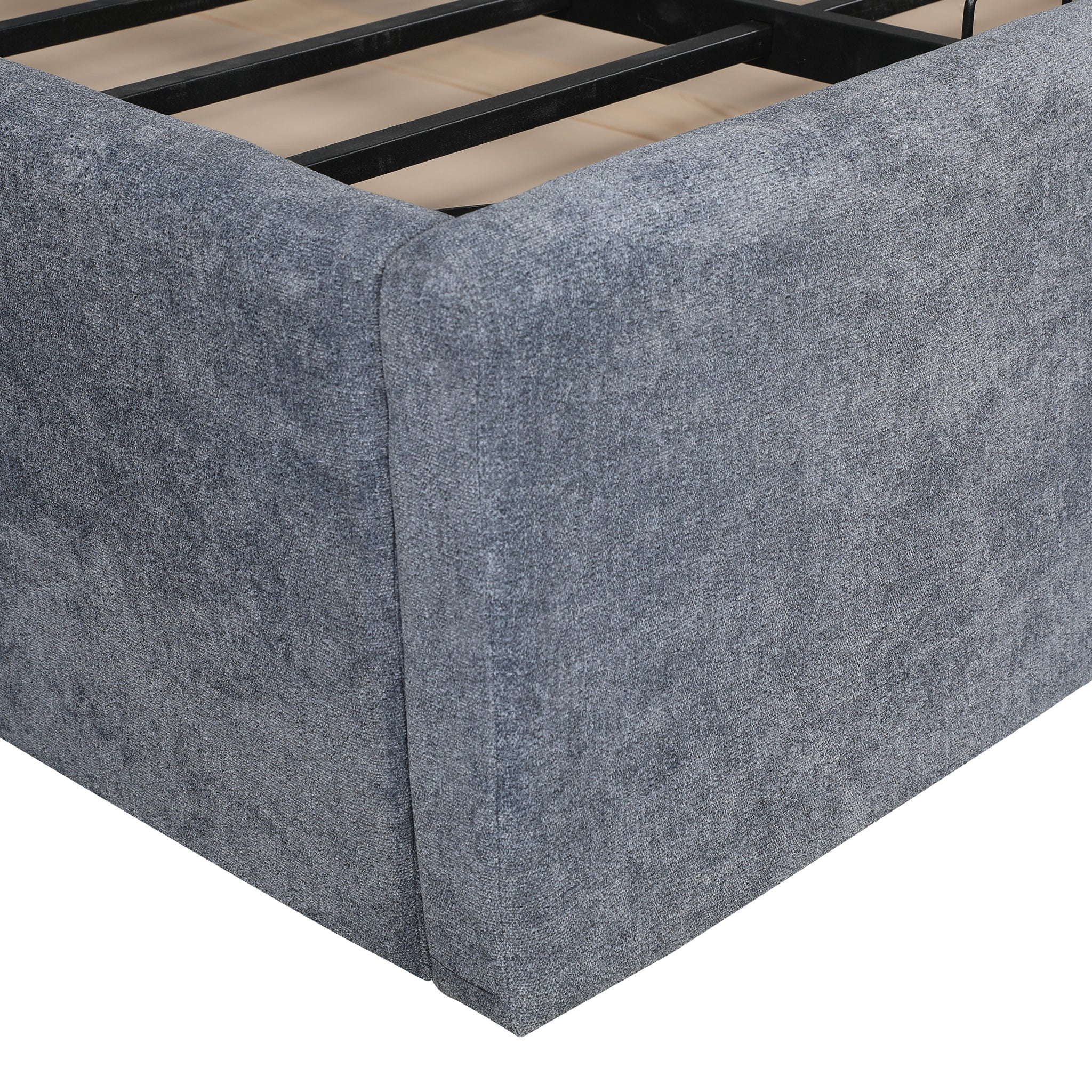 LUNARO UPHLSTR KING BED W/HYD STORAGE