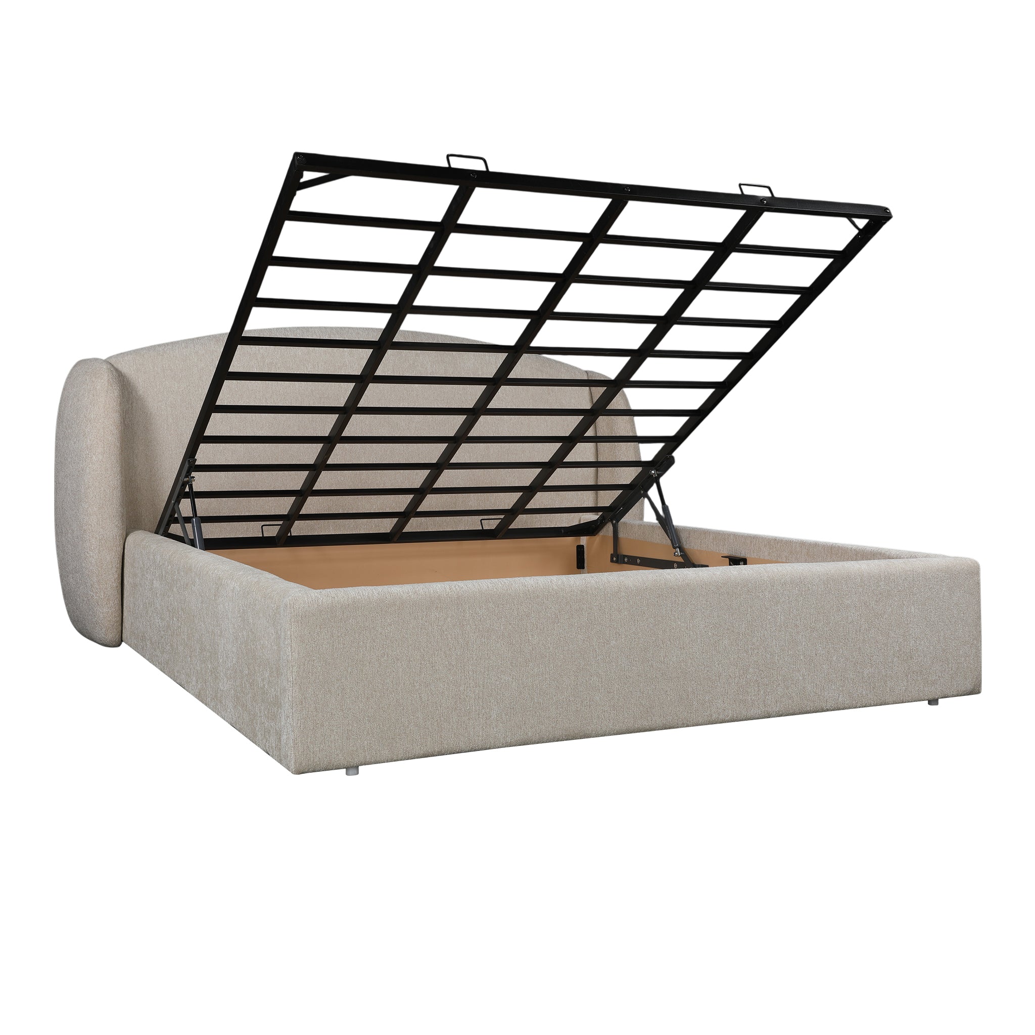 Cloudrest Upholstered Hydraulic Bed | Queen | Beige