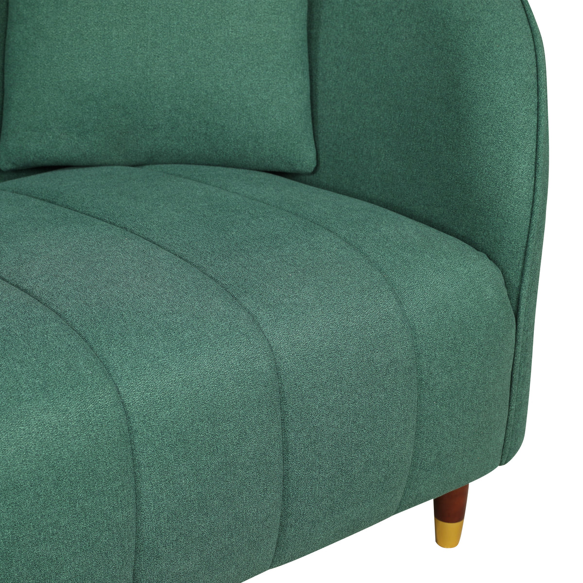 Faro Fabric 3 Seater Sofa Green