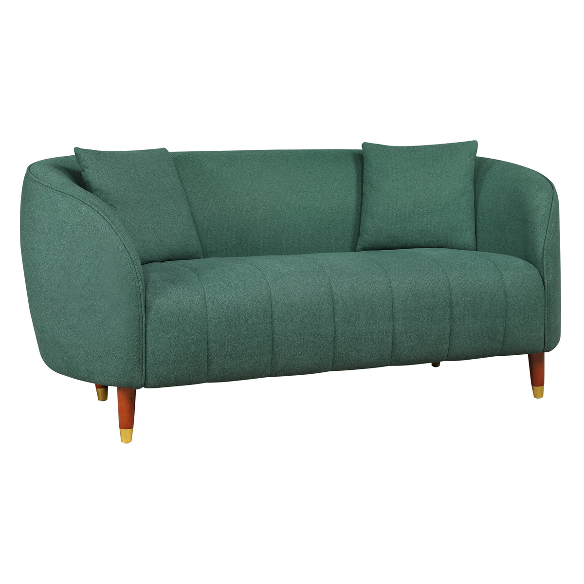 Faro Fabric 2 Seater Sofa Green
