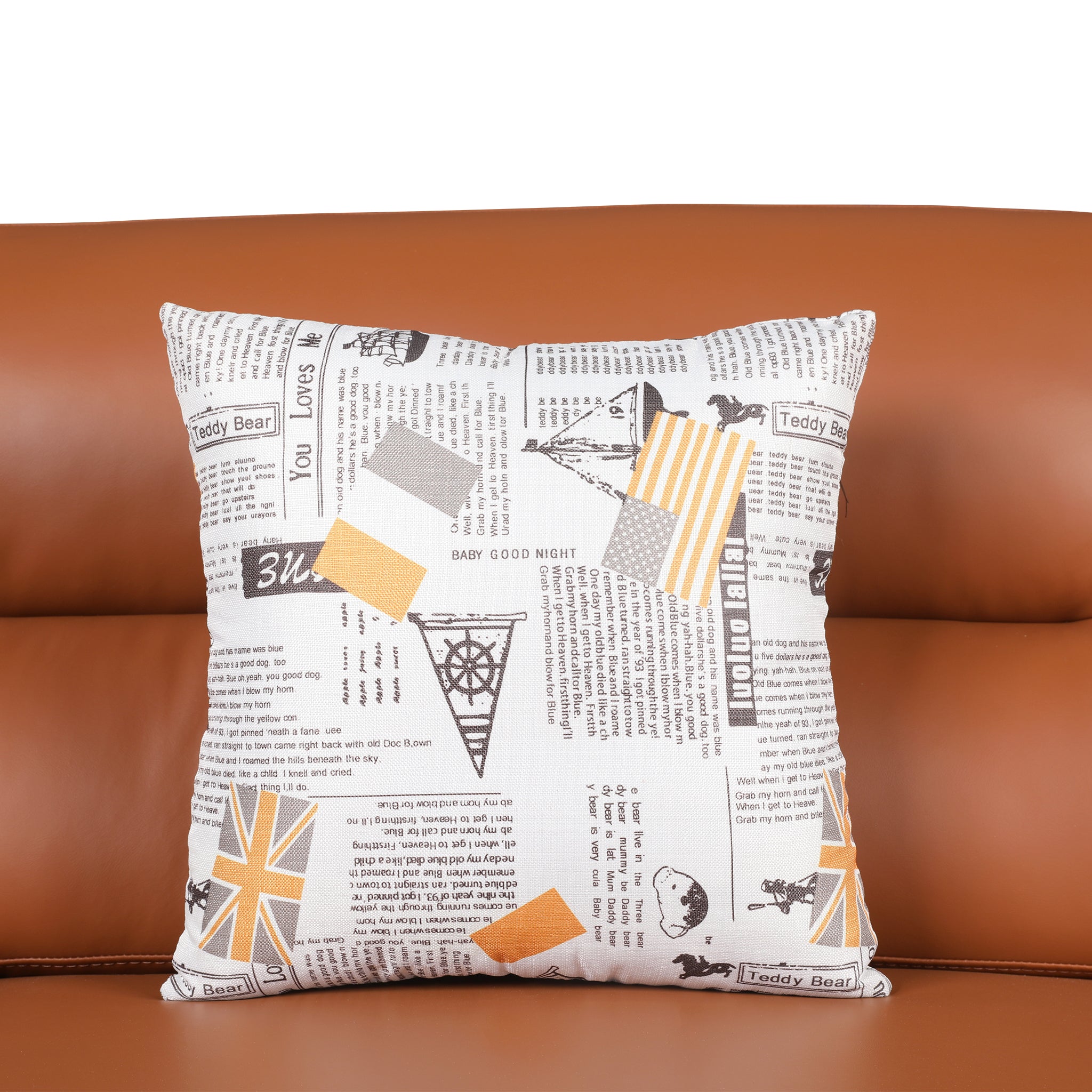 Meda Leatherette 2 Seater Sofa Tan