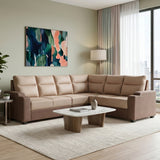 Roma Fabric Corner Sofa Brown
