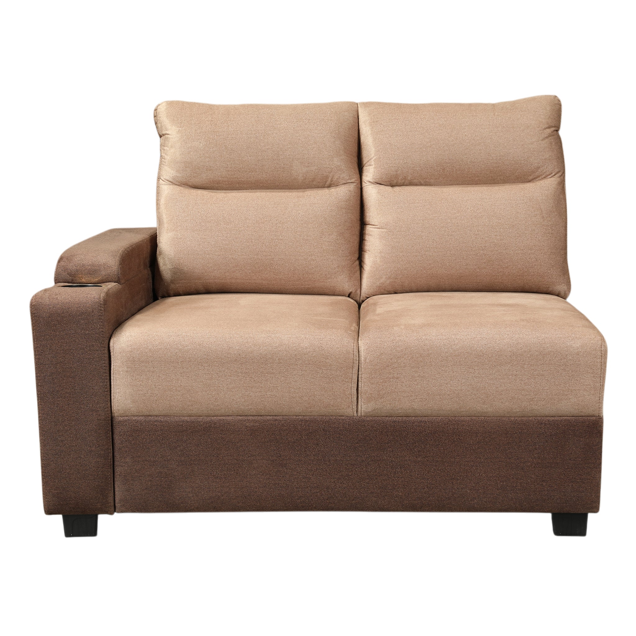 Roma Fabric Corner Sofa Brown