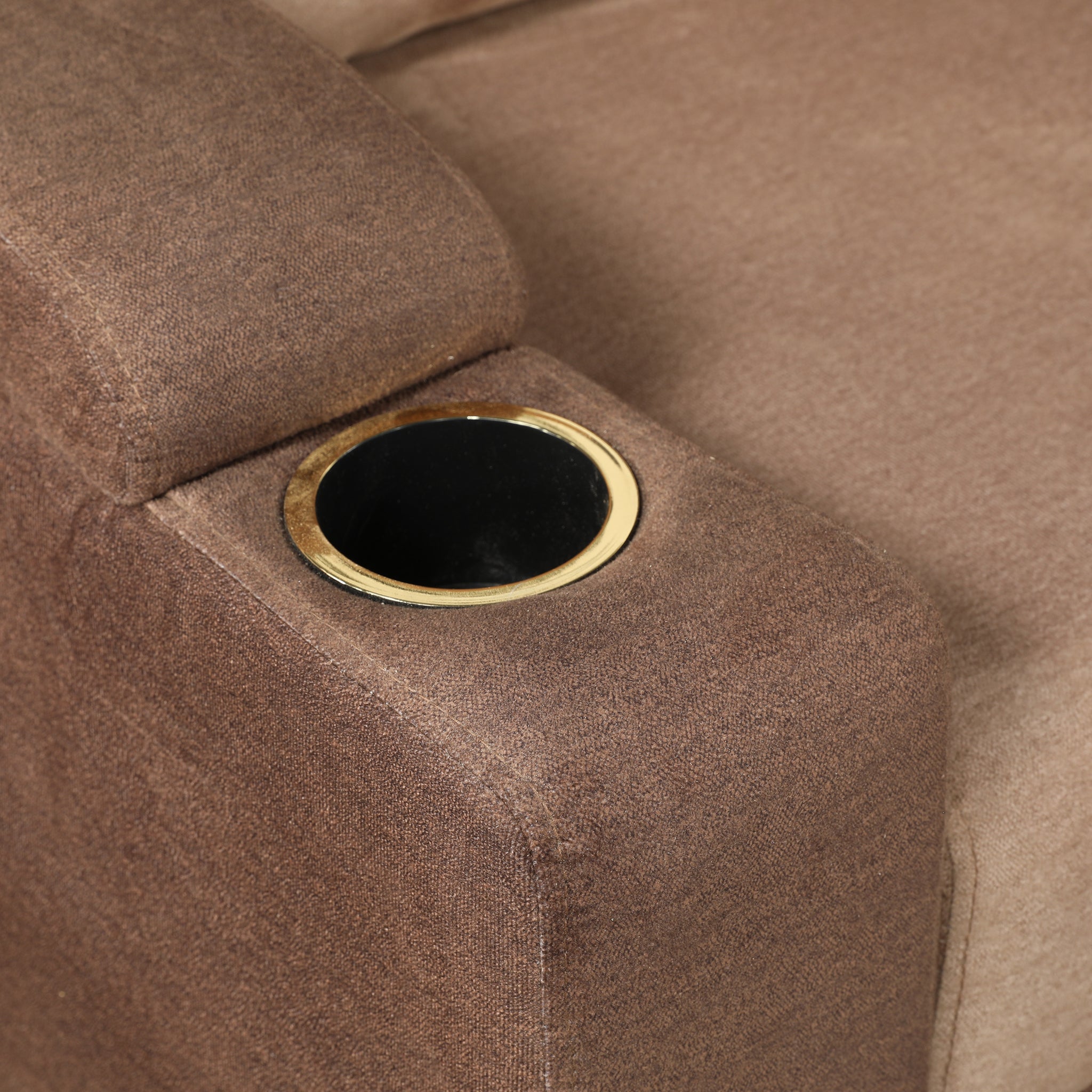 Roma Fabric Corner Sofa Brown