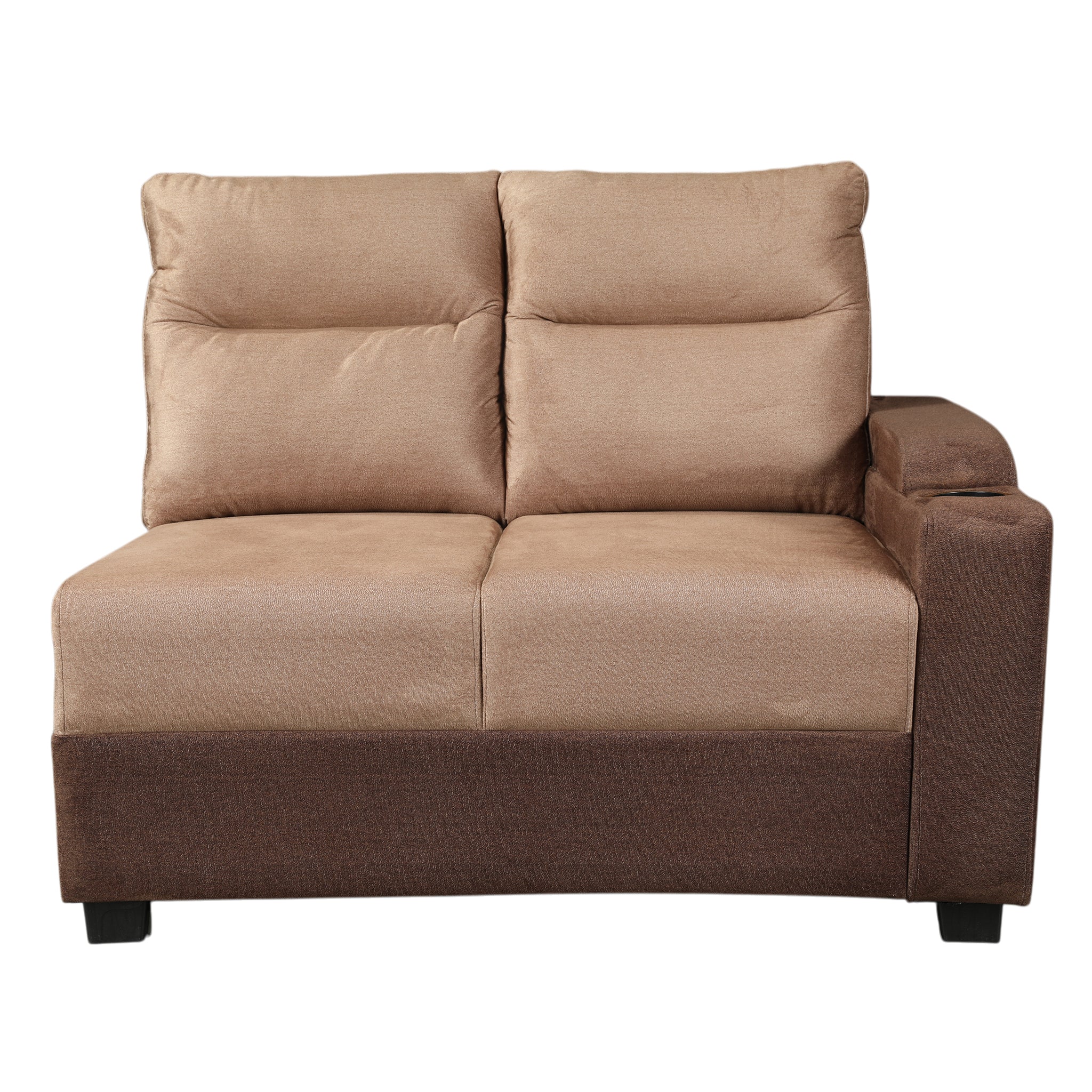 Roma Fabric Corner Sofa Brown