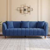 Faro Fabric 3 Seater Sofa Blue