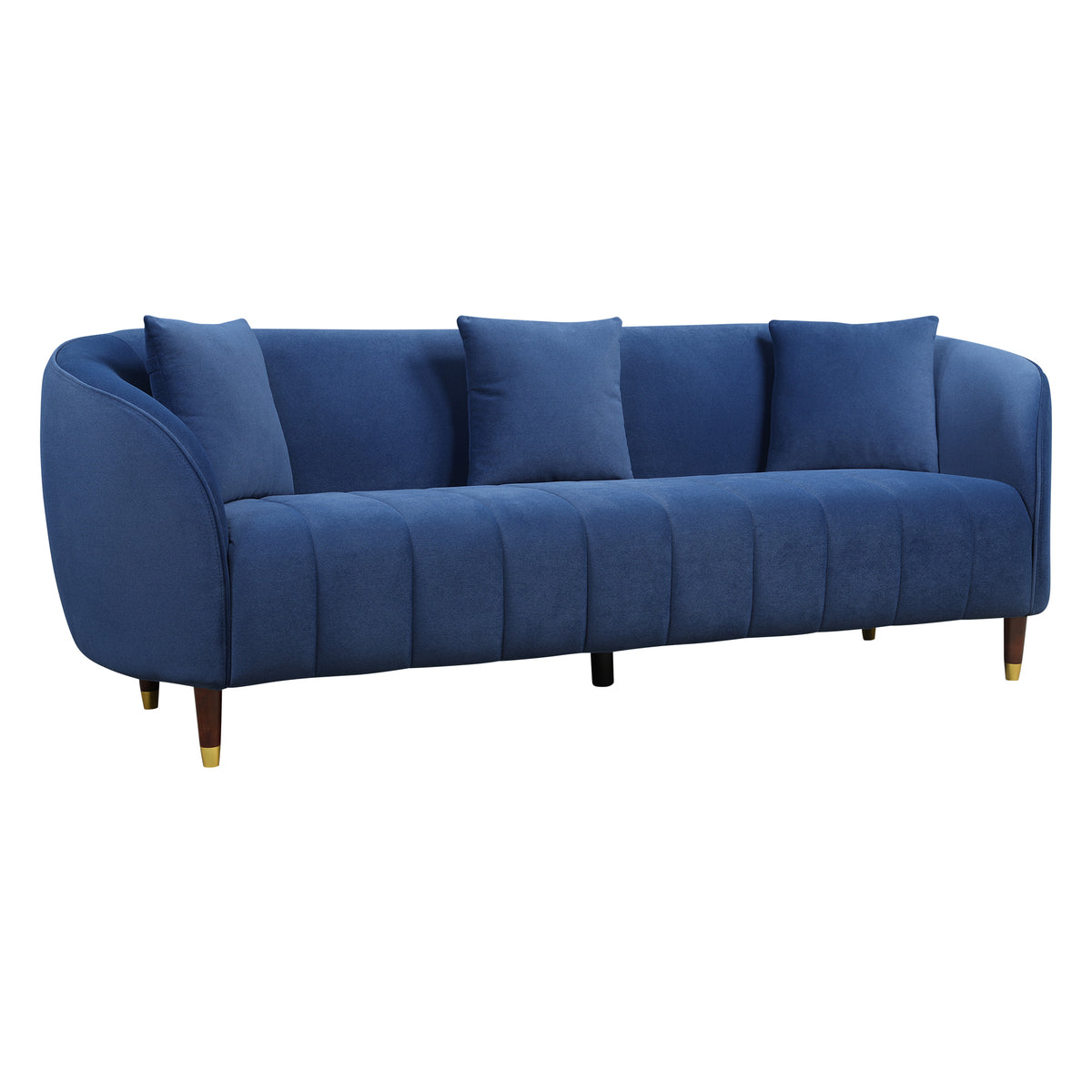 Faro Fabric 3 Seater Sofa Blue
