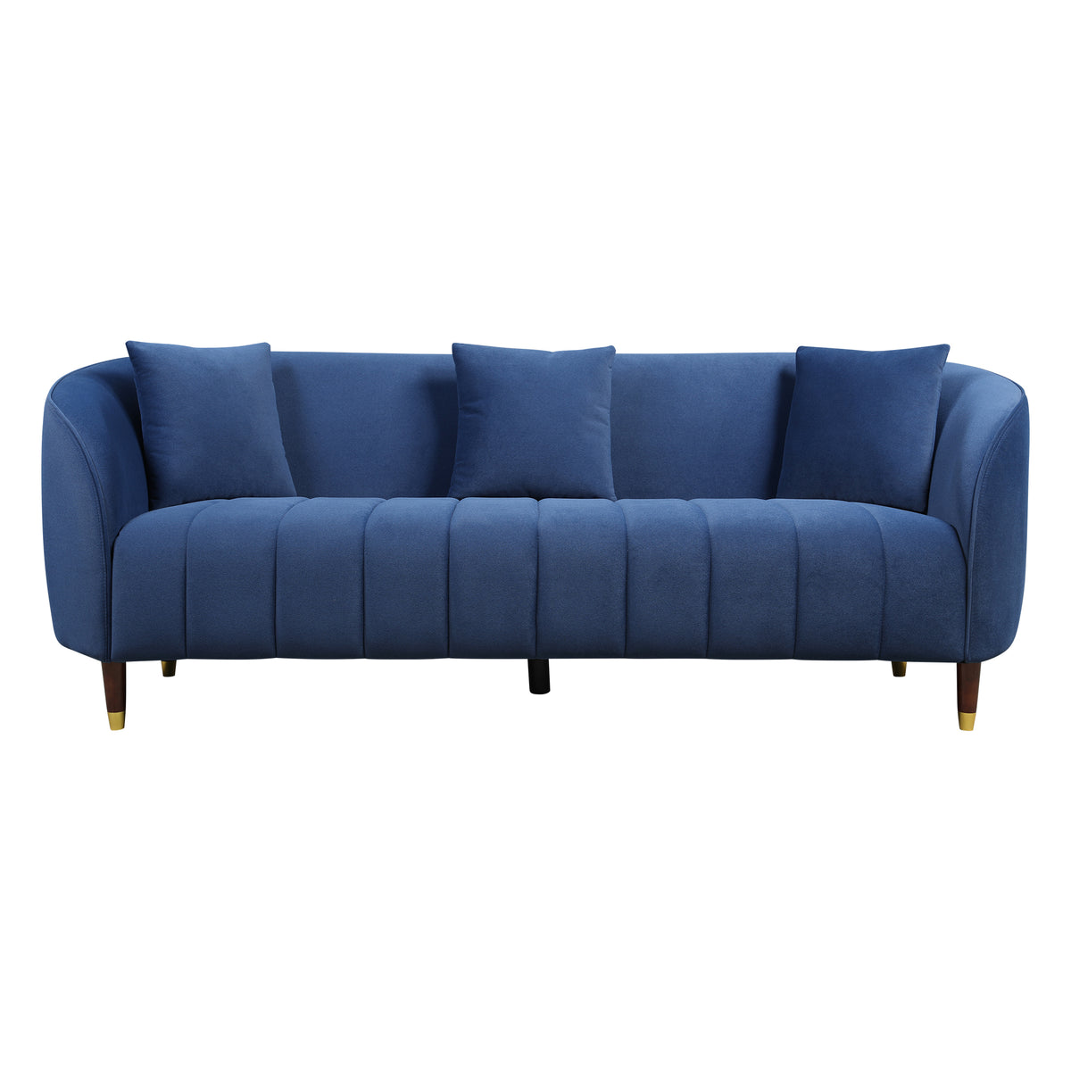 Faro Fabric 3 Seater Sofa Blue