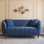 Faro Fabric 2 Seater Sofa Blue