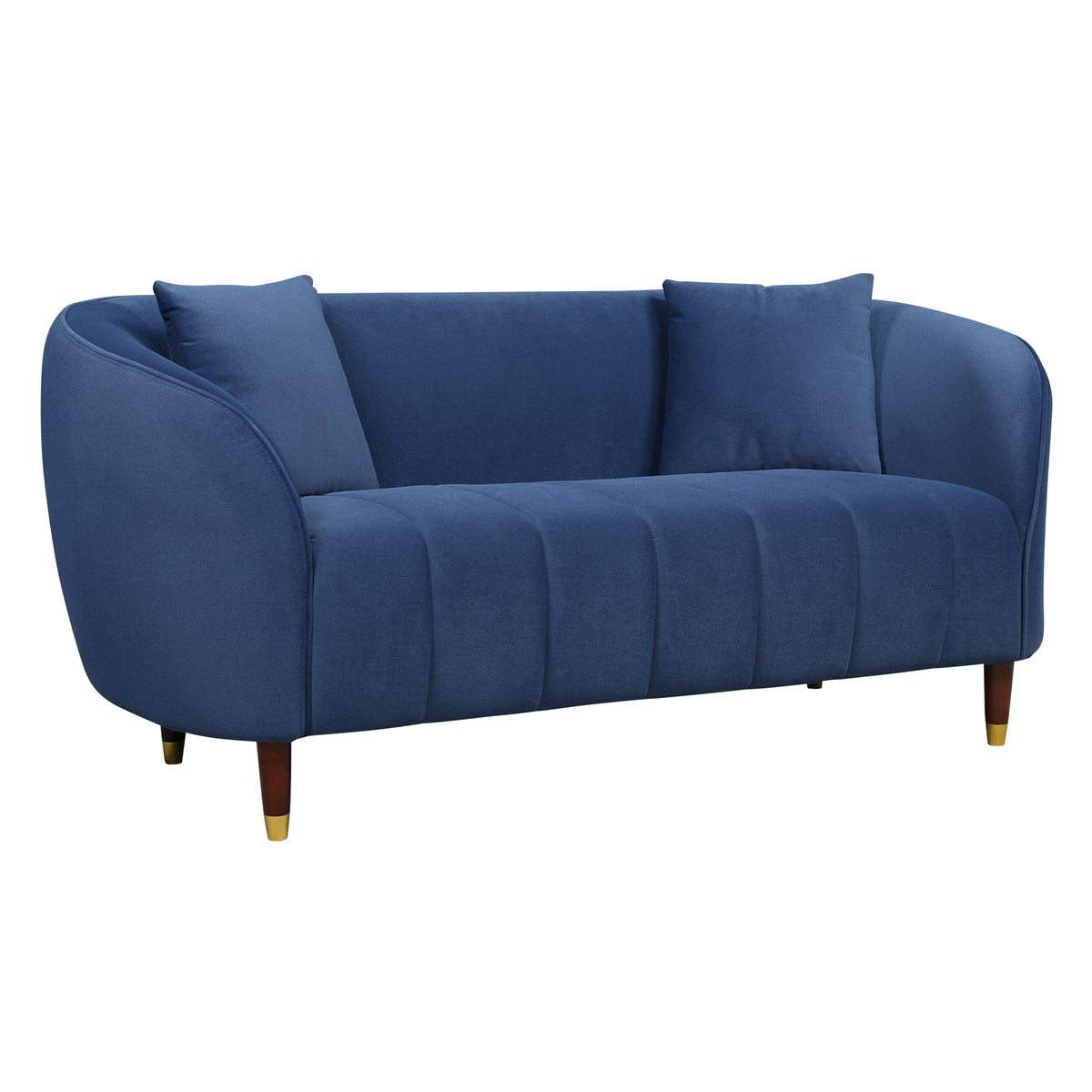 Faro Fabric 2 Seater Sofa Blue