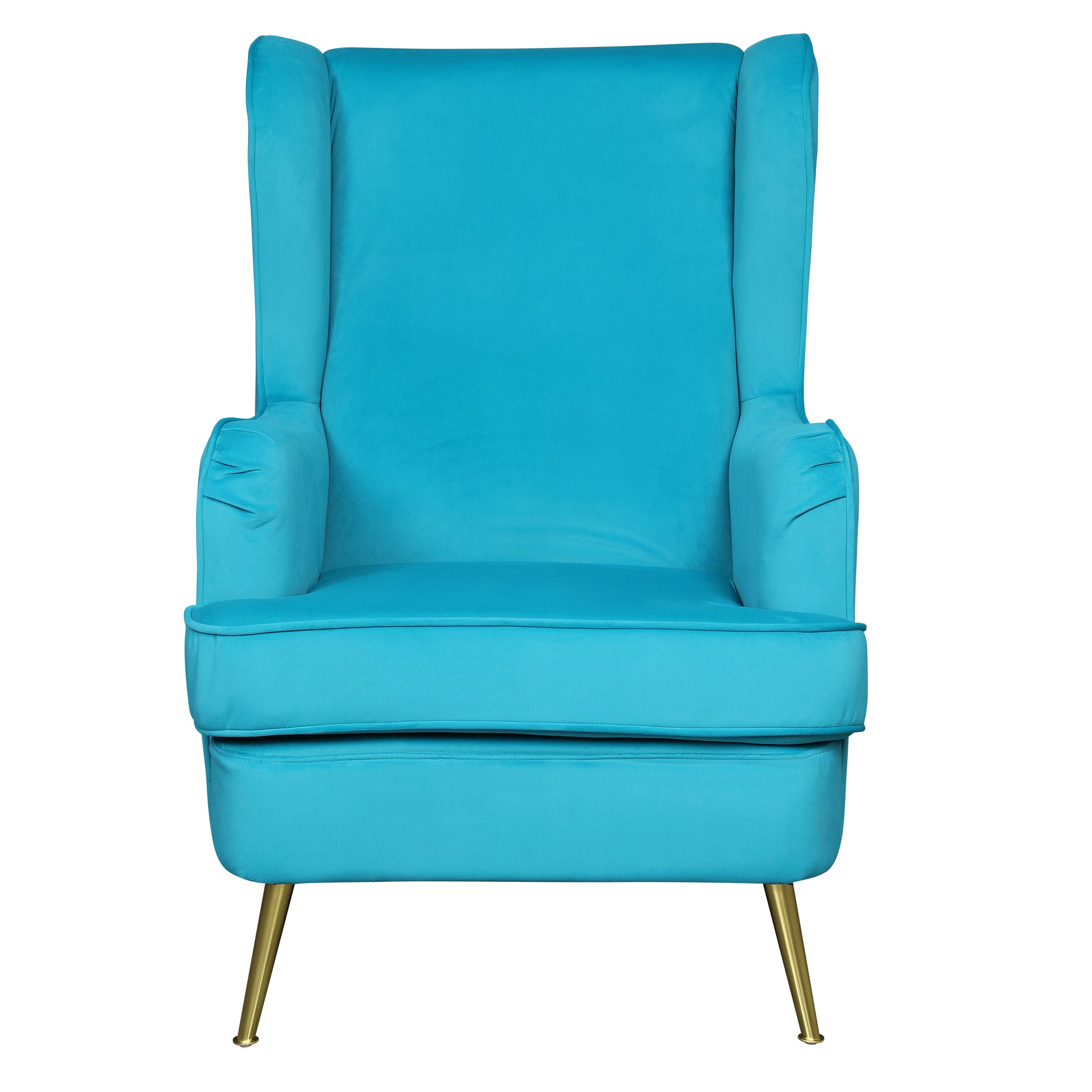 Charm Velvet Accent Chair in Sea Green