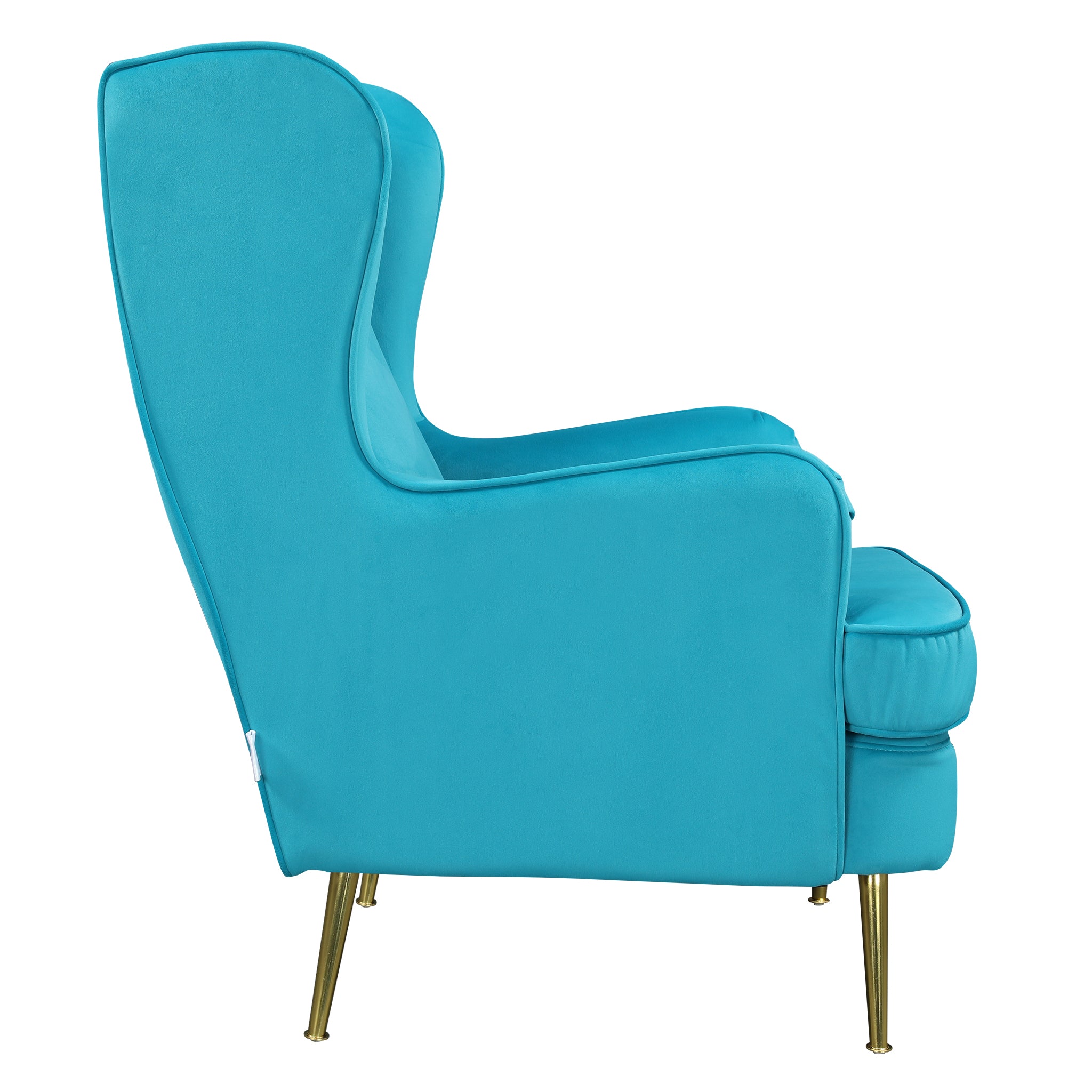Charm Velvet Accent Chair in Sea Green
