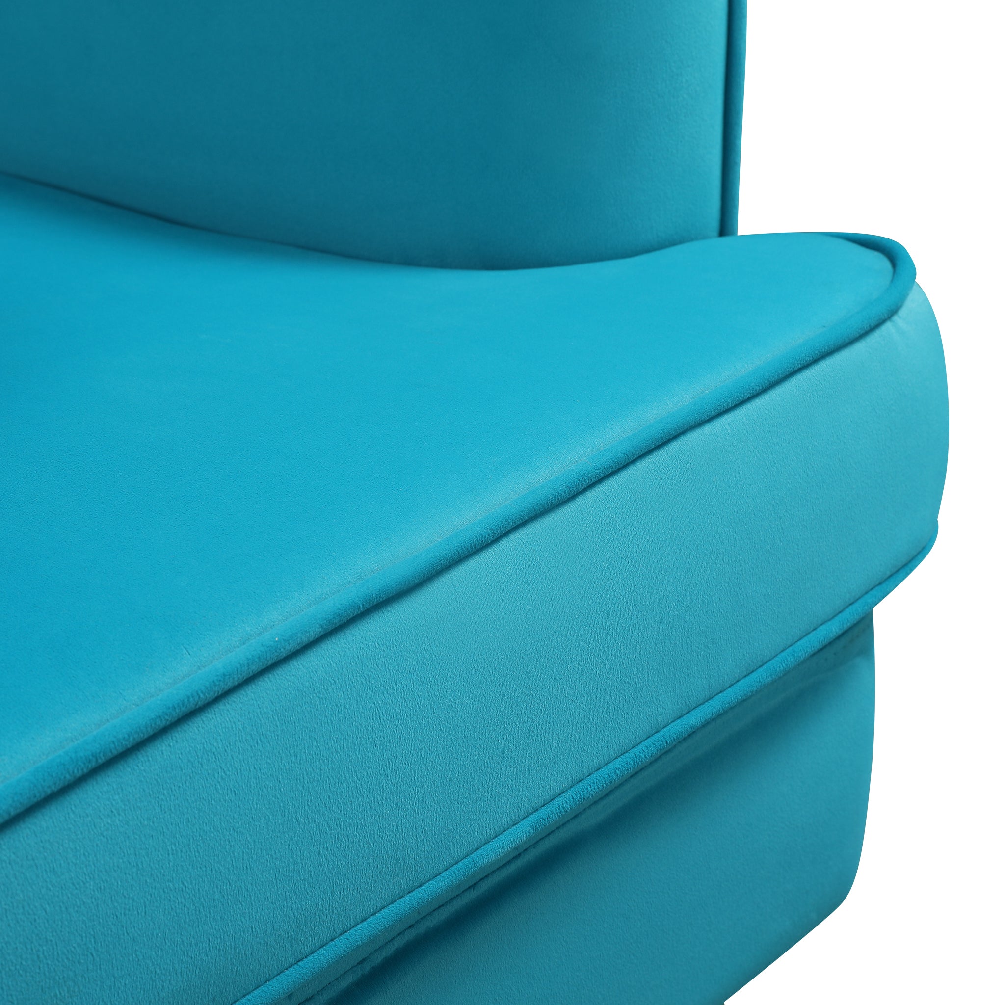 Charm Velvet Accent Chair in Sea Green