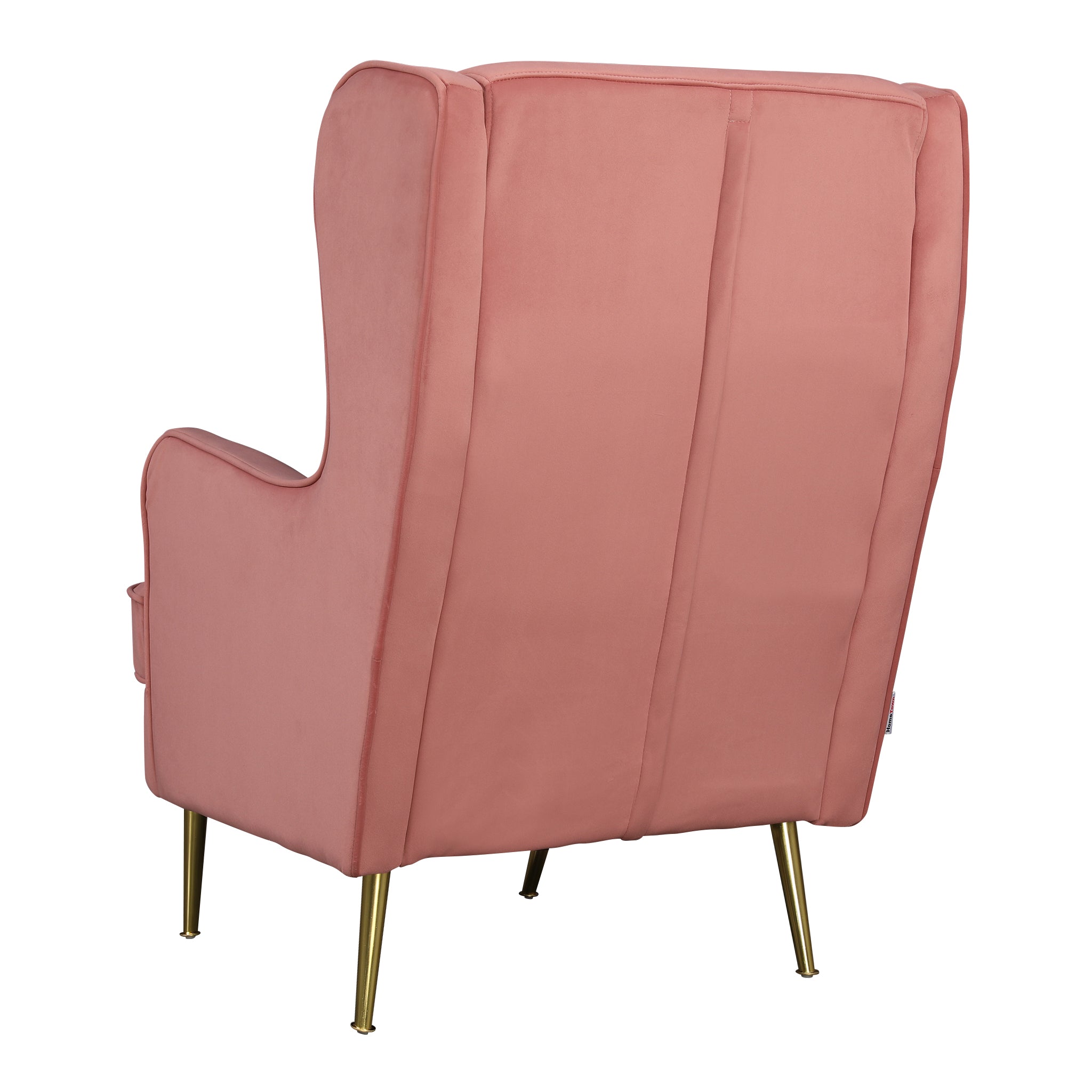 Jane Velvet Accent Chair in Blush Pink