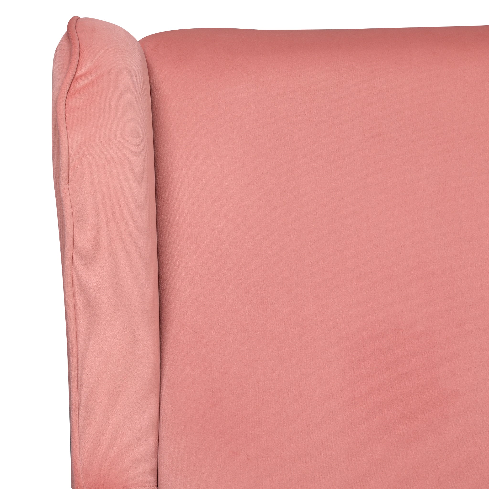 Jane Velvet Accent Chair in Blush Pink