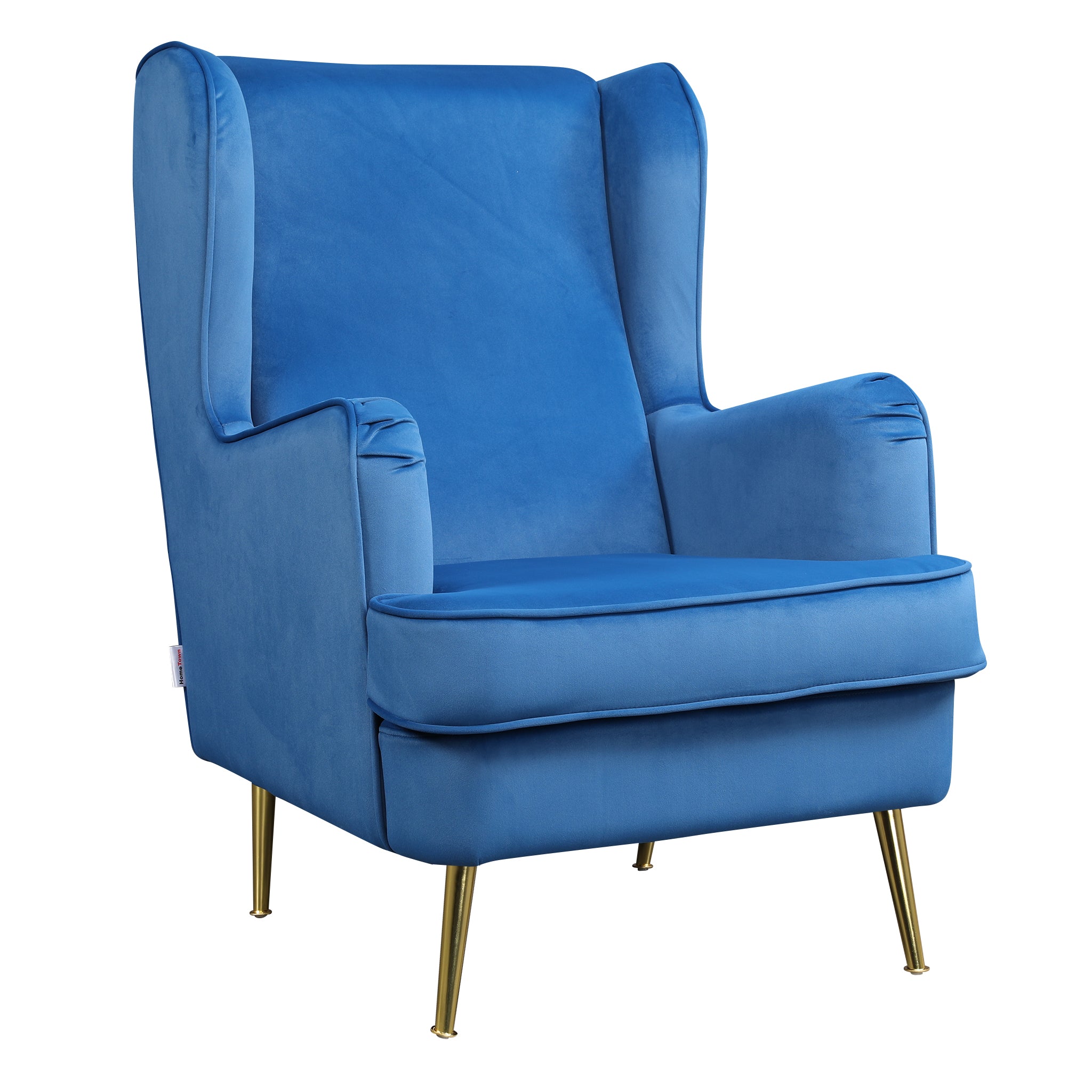 Charm Velvet Accent Chair in Royal Blue