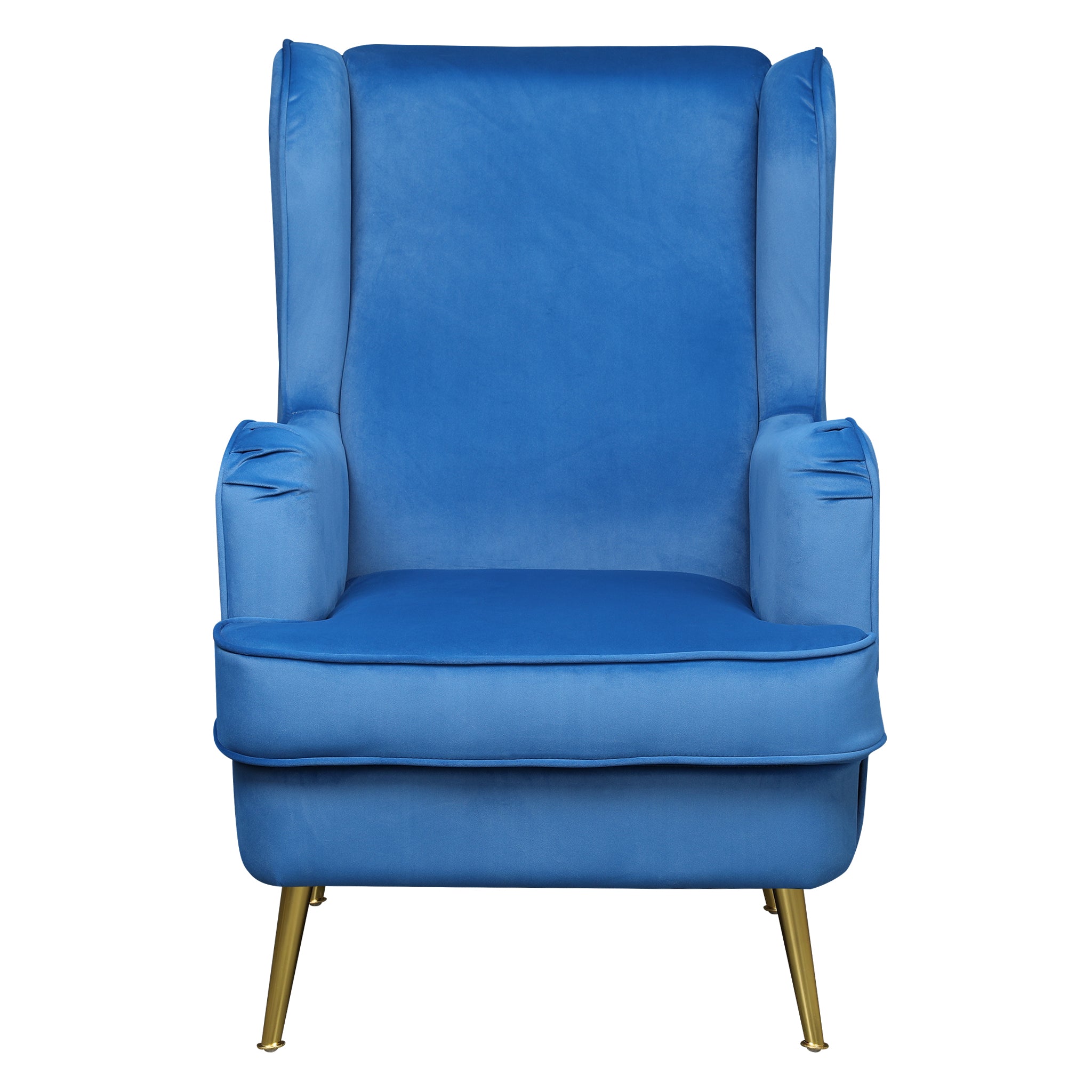 Charm Velvet Accent Chair in Royal Blue