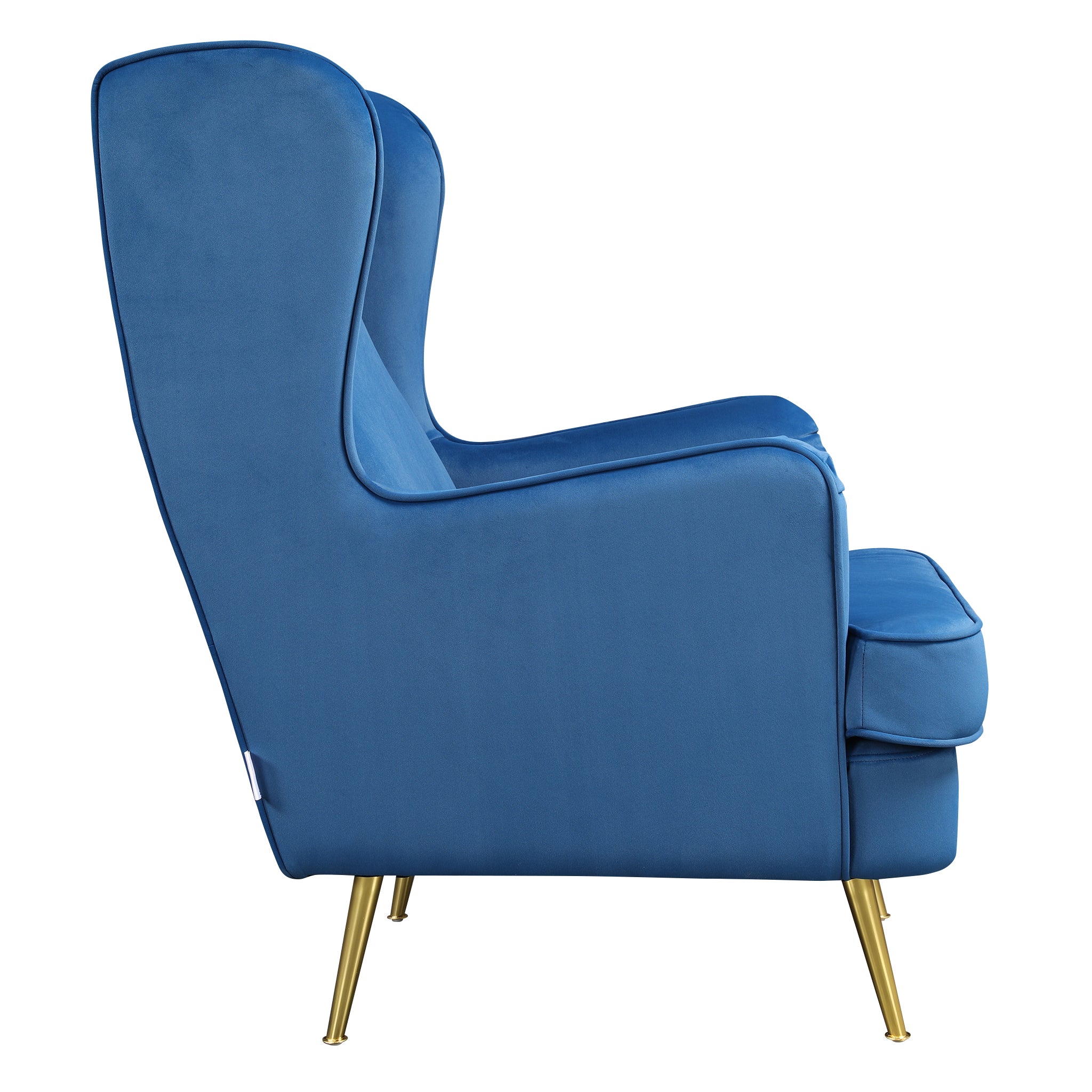 Charm Velvet Accent Chair in Royal Blue
