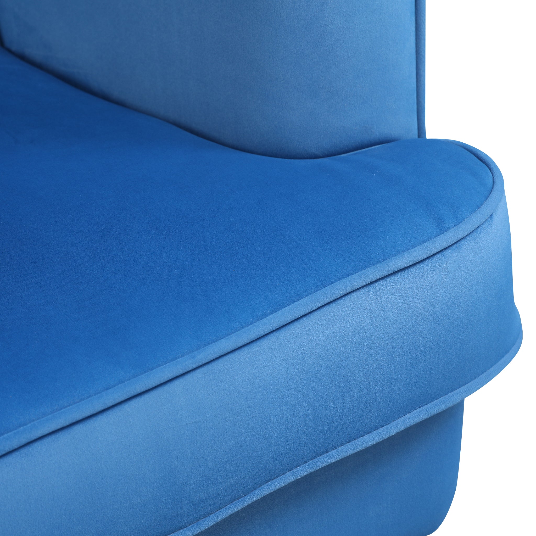 Charm Velvet Accent Chair in Royal Blue