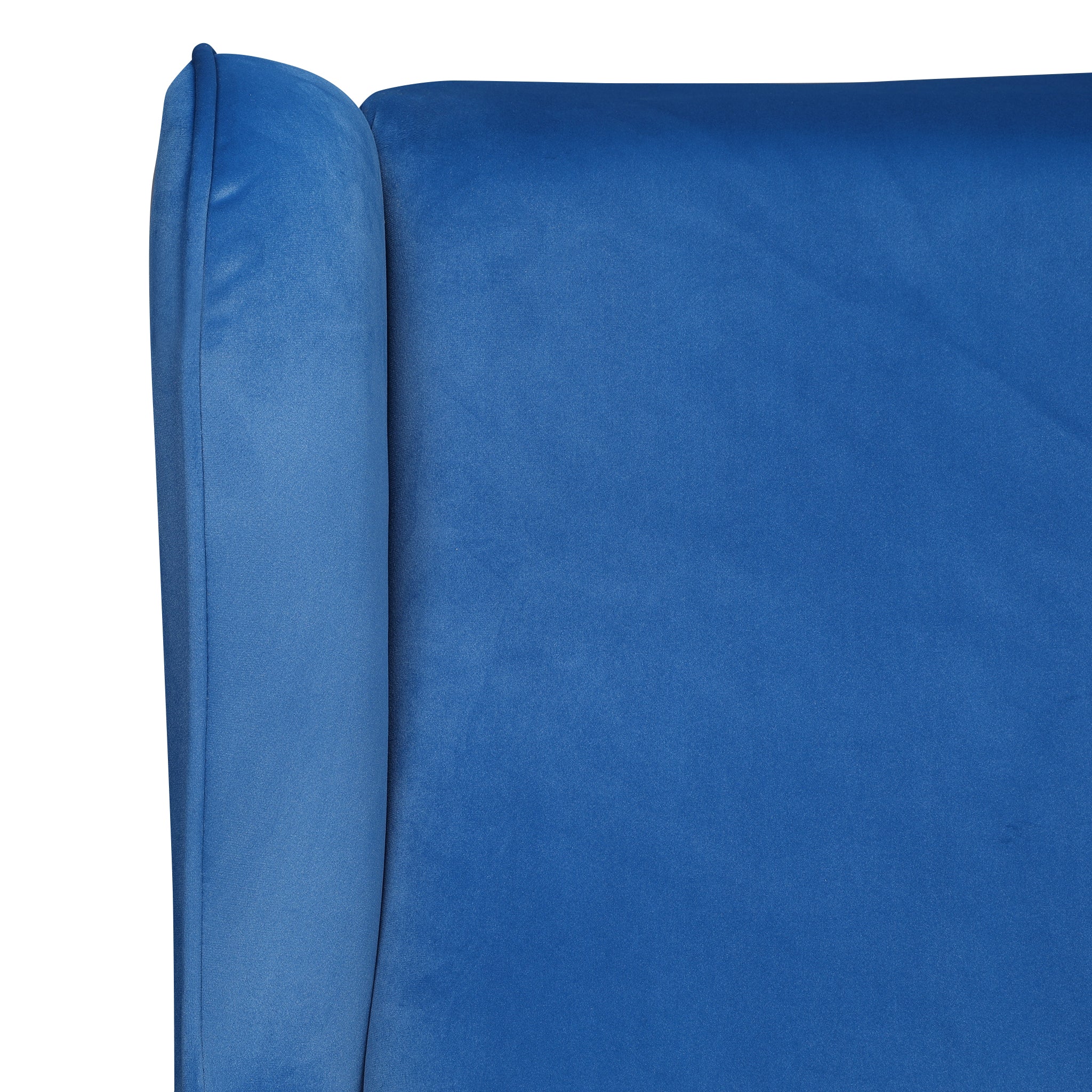 Charm Velvet Accent Chair in Royal Blue