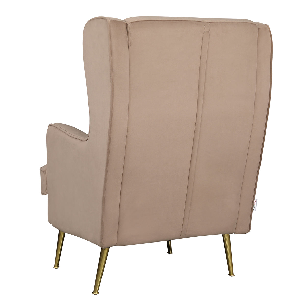 Charm Velvet Accent Chair in Brown