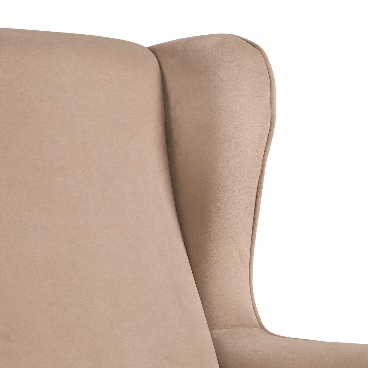 Charm Velvet Accent Chair in Brown