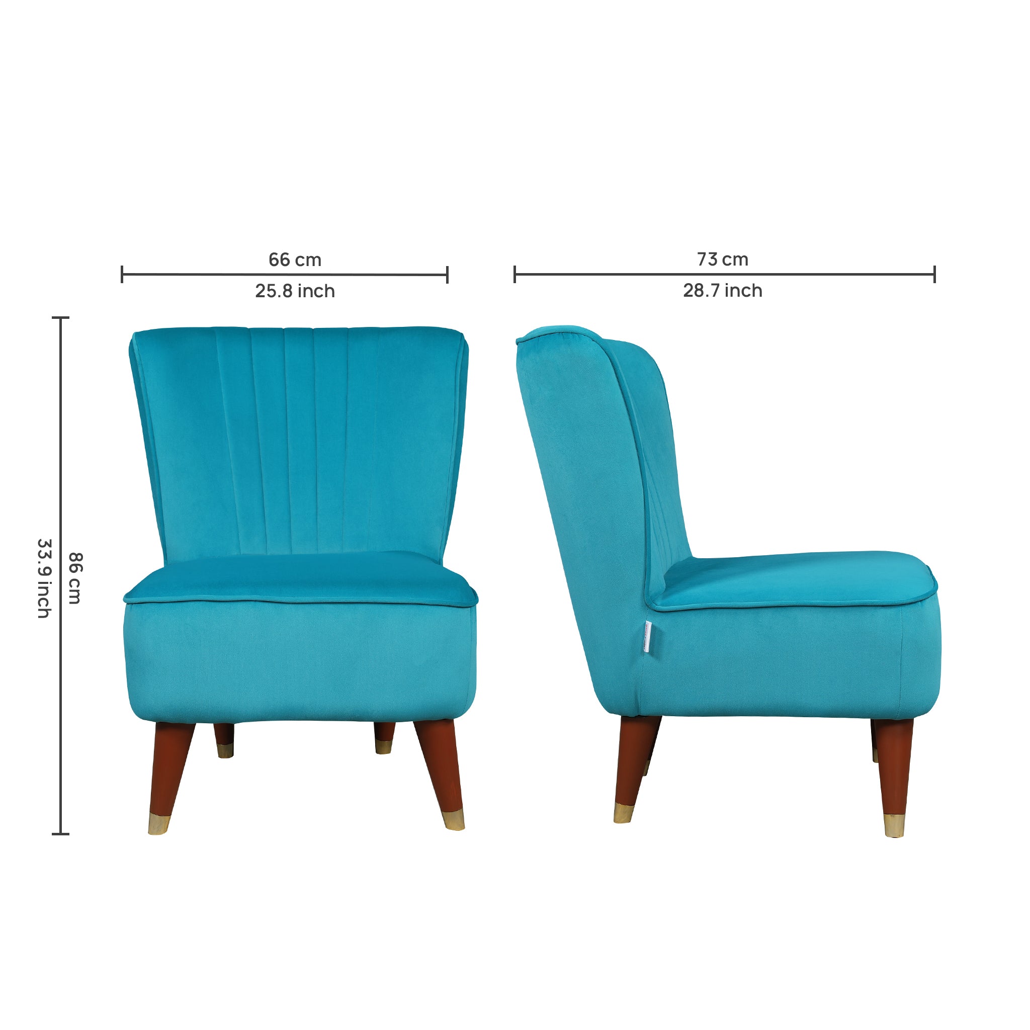 Jane Velvet Accent Chair in Sea Green