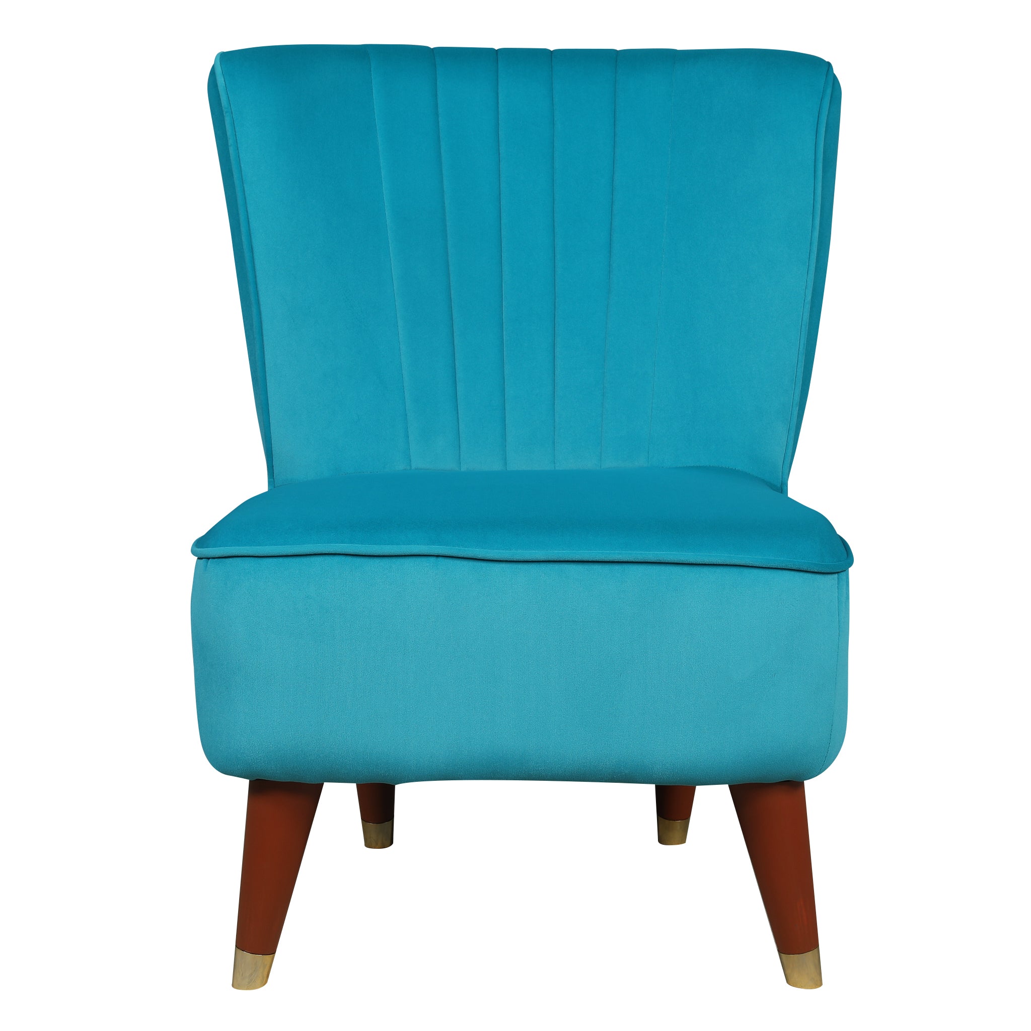 Jane Velvet Accent Chair in Sea Green