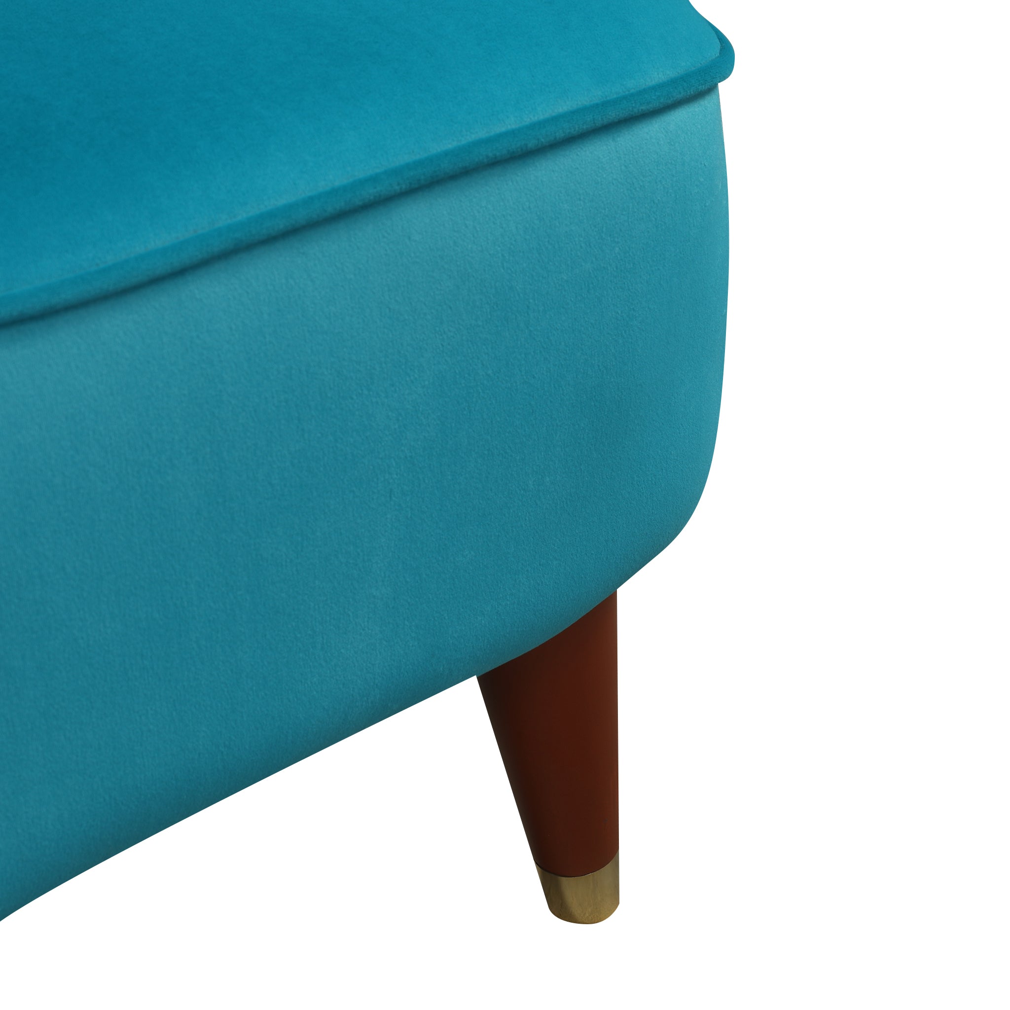 Jane Velvet Accent Chair in Sea Green