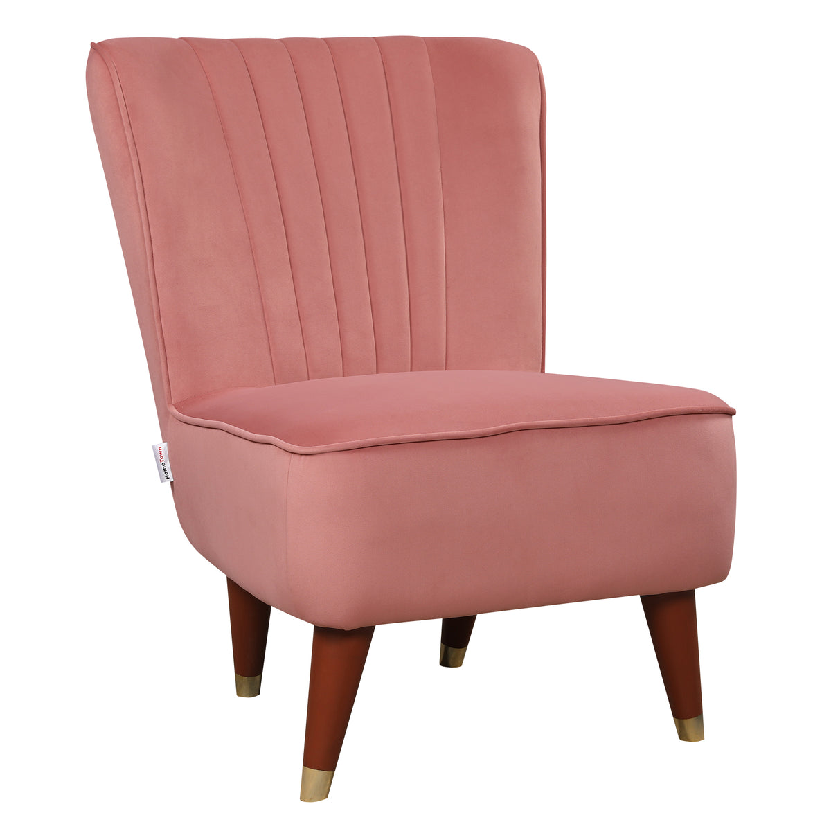 Jane Velvet Accent Chair in Blush Pink