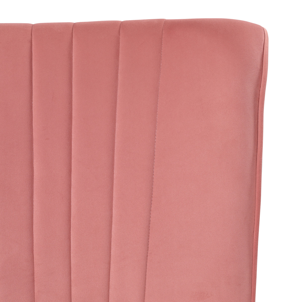 Jane Velvet Accent Chair in Blush Pink