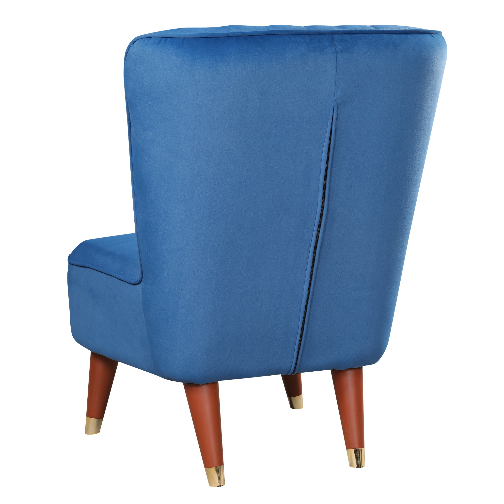 Jane Velvet Accent Chair in Blue