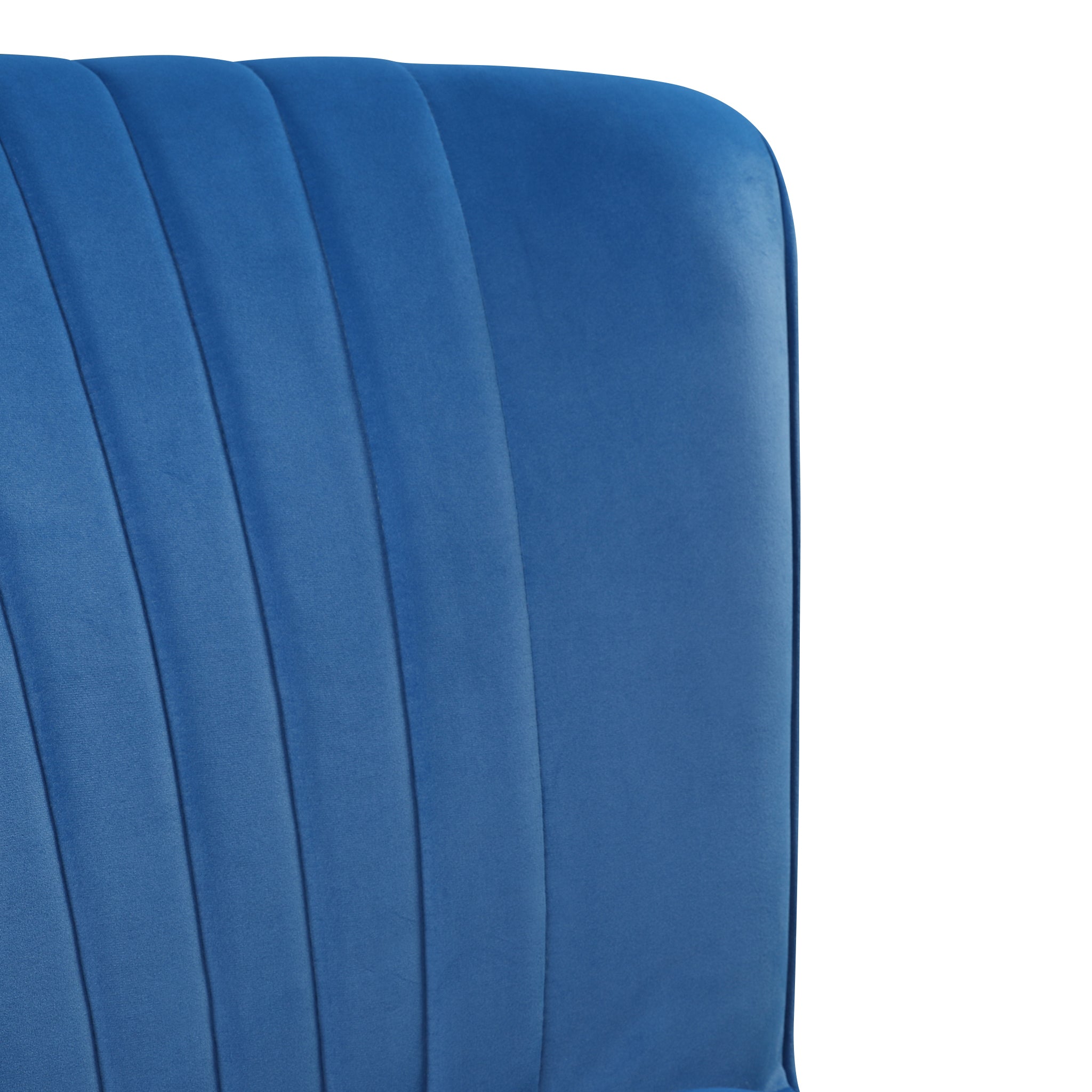 Jane Velvet Accent Chair in Blue