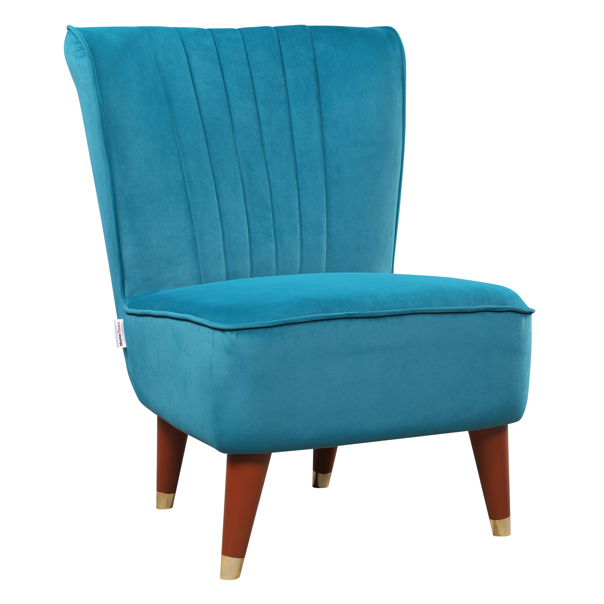 Jane Velvet Accent Chair in Teal