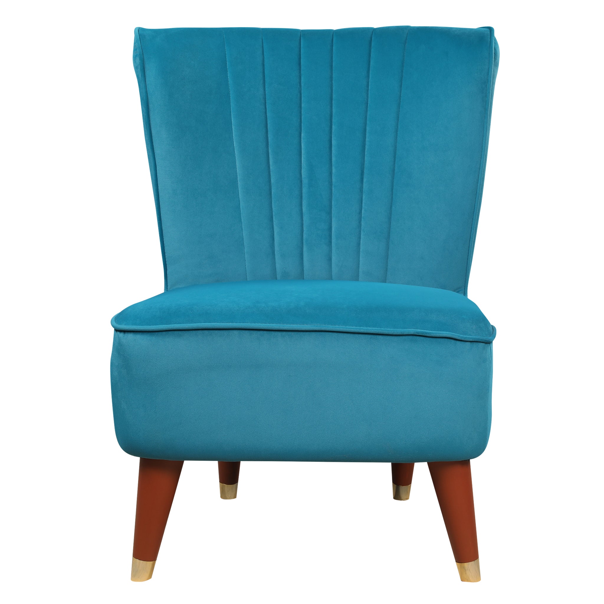 Jane Velvet Accent Chair in Teal