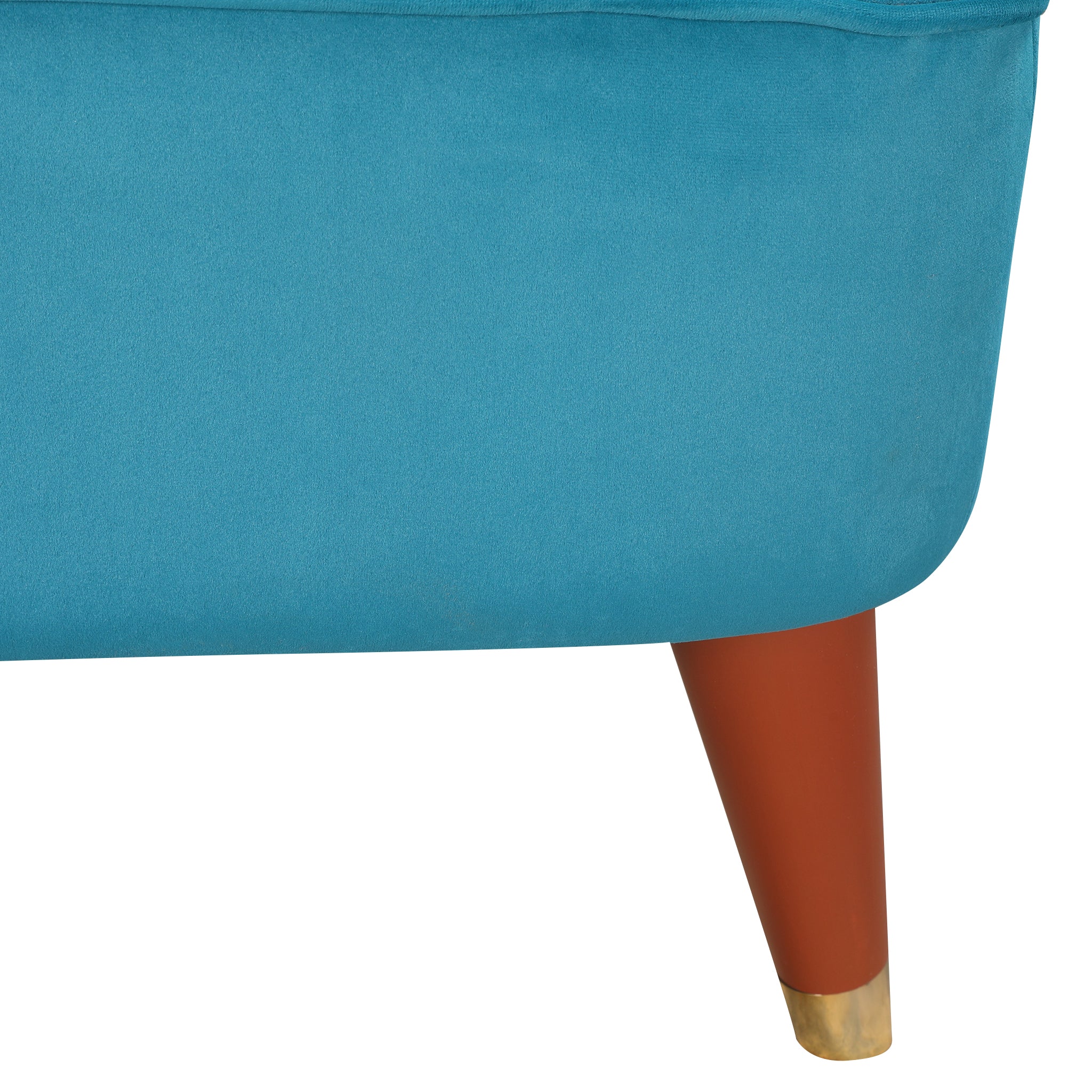 Jane Velvet Accent Chair in Teal