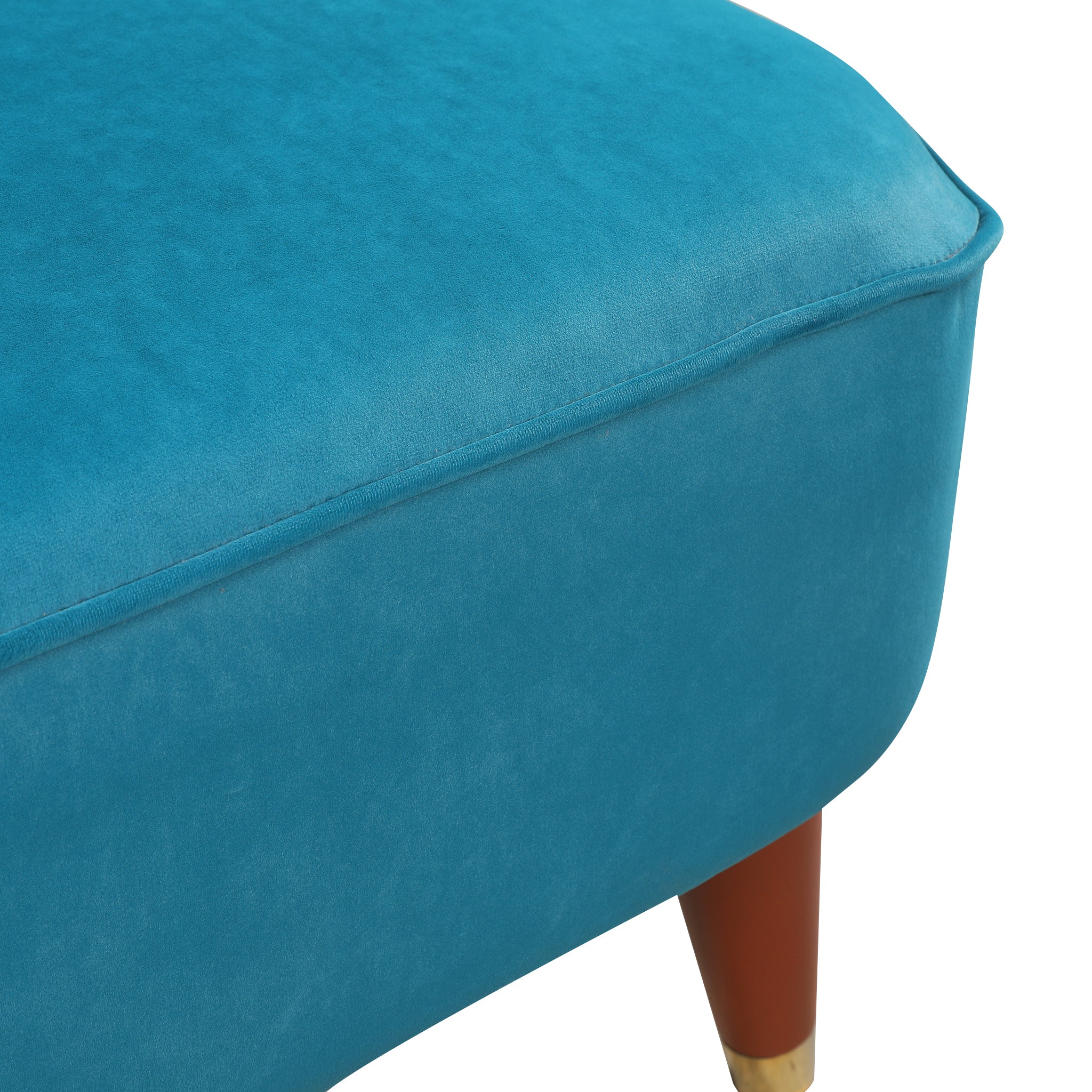 Jane Velvet Accent Chair in Teal