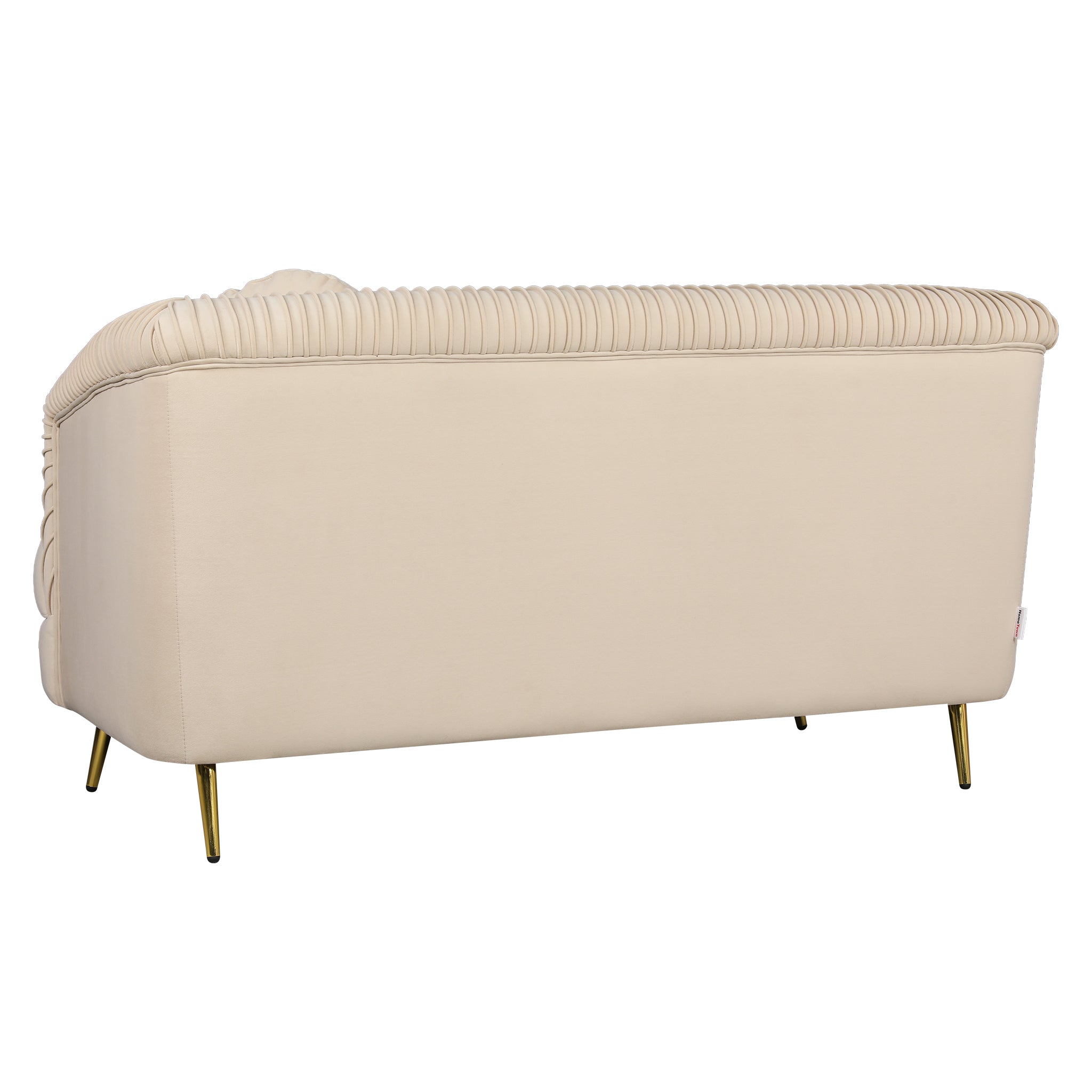 Icon Velvet 2 Seater Sofa Beige