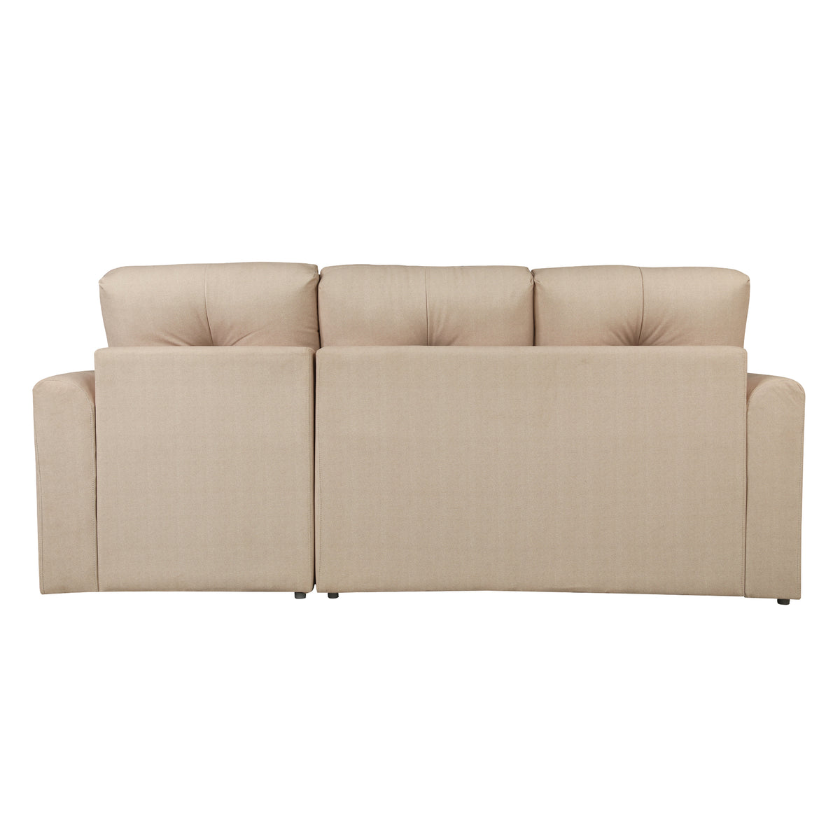 Elba Fabric Sofa Bed Beige Lh