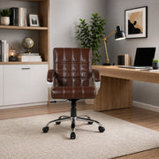 Workease Office Chair Check Brown