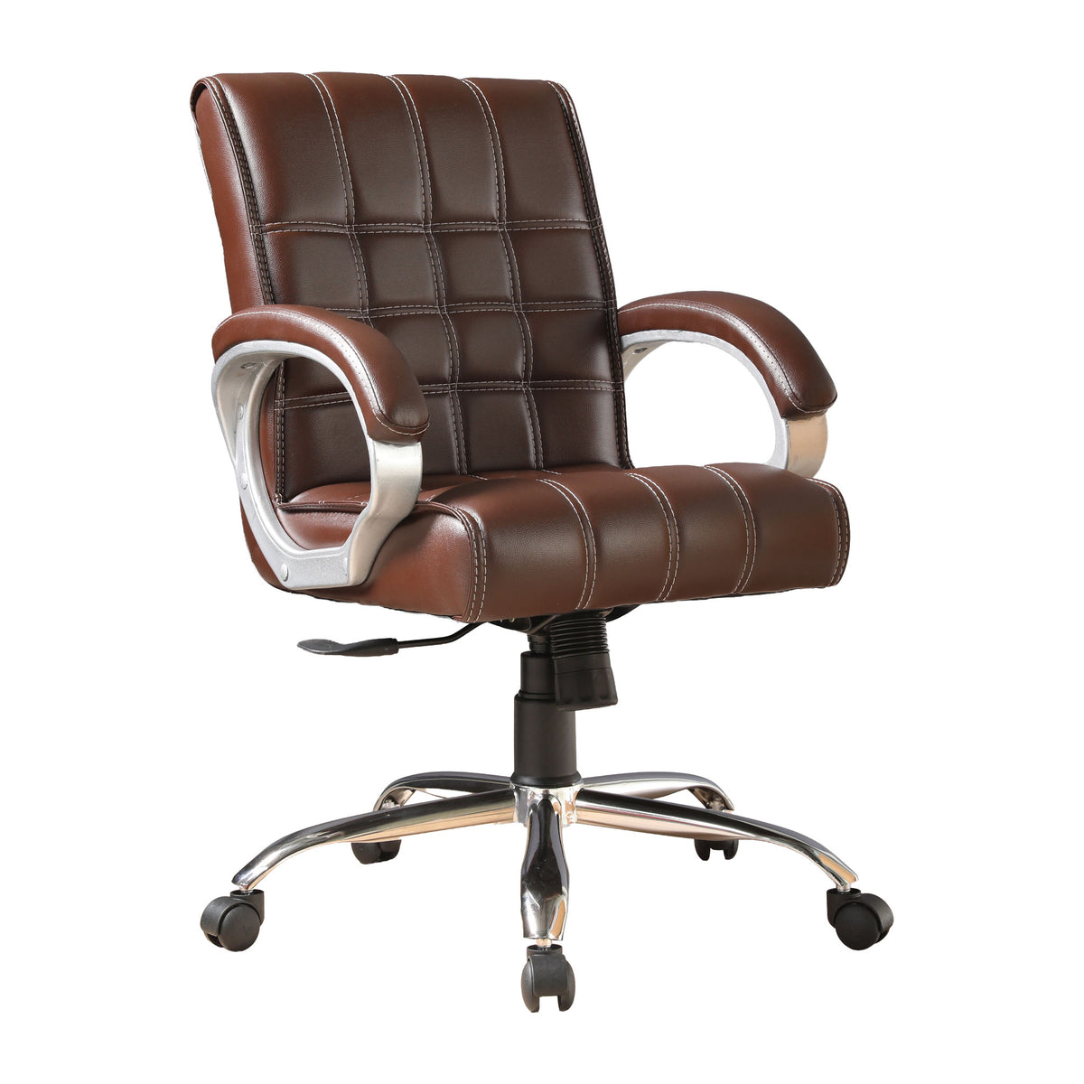 Workease Office Chair Check Brown
