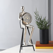 Sitting Man Table Clock