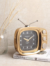 De Massion Retro TV Timepiece in Gold