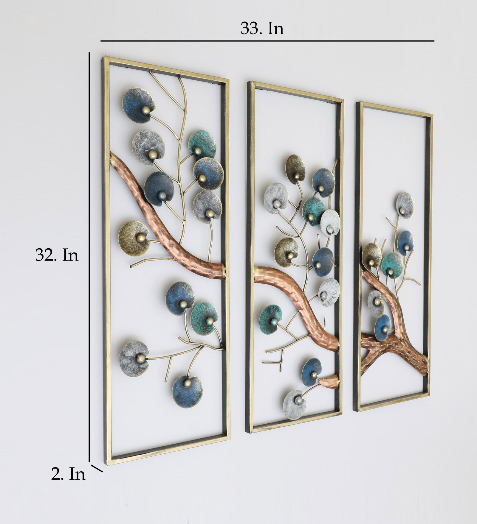 Vedas W-Alexa Three Tree Frame Decor