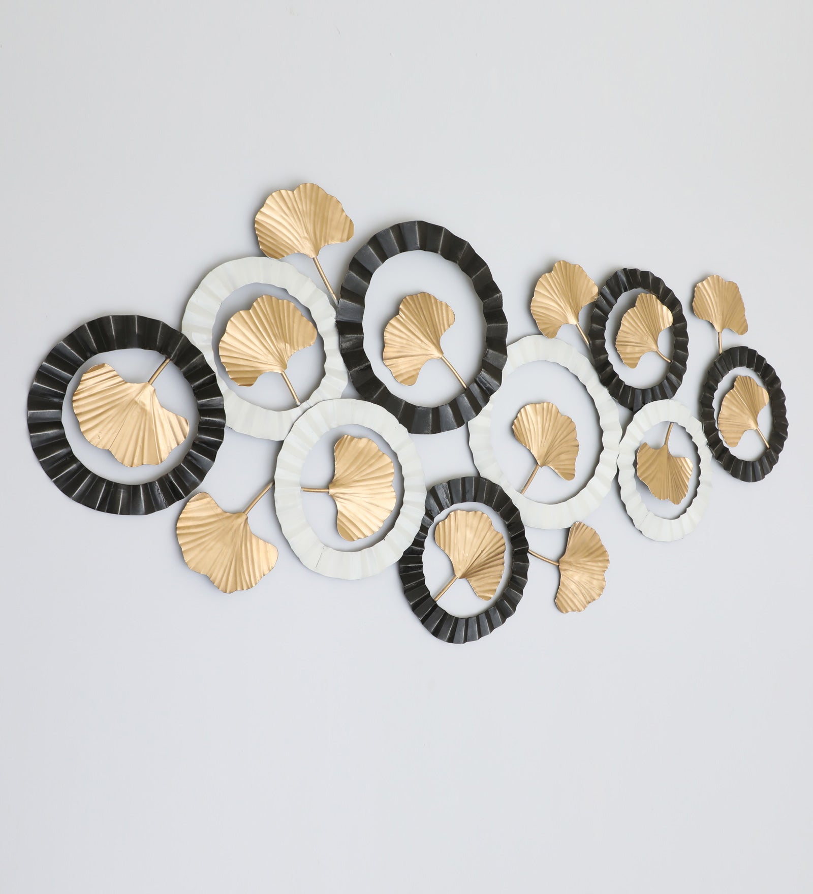 Vedas W-Round Ginko Abstract Wall Decor