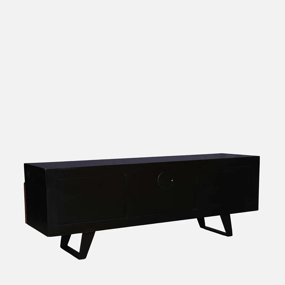 Arduous Acacia Wood Low Height Tv Unit in Brown Colour - HomeTown