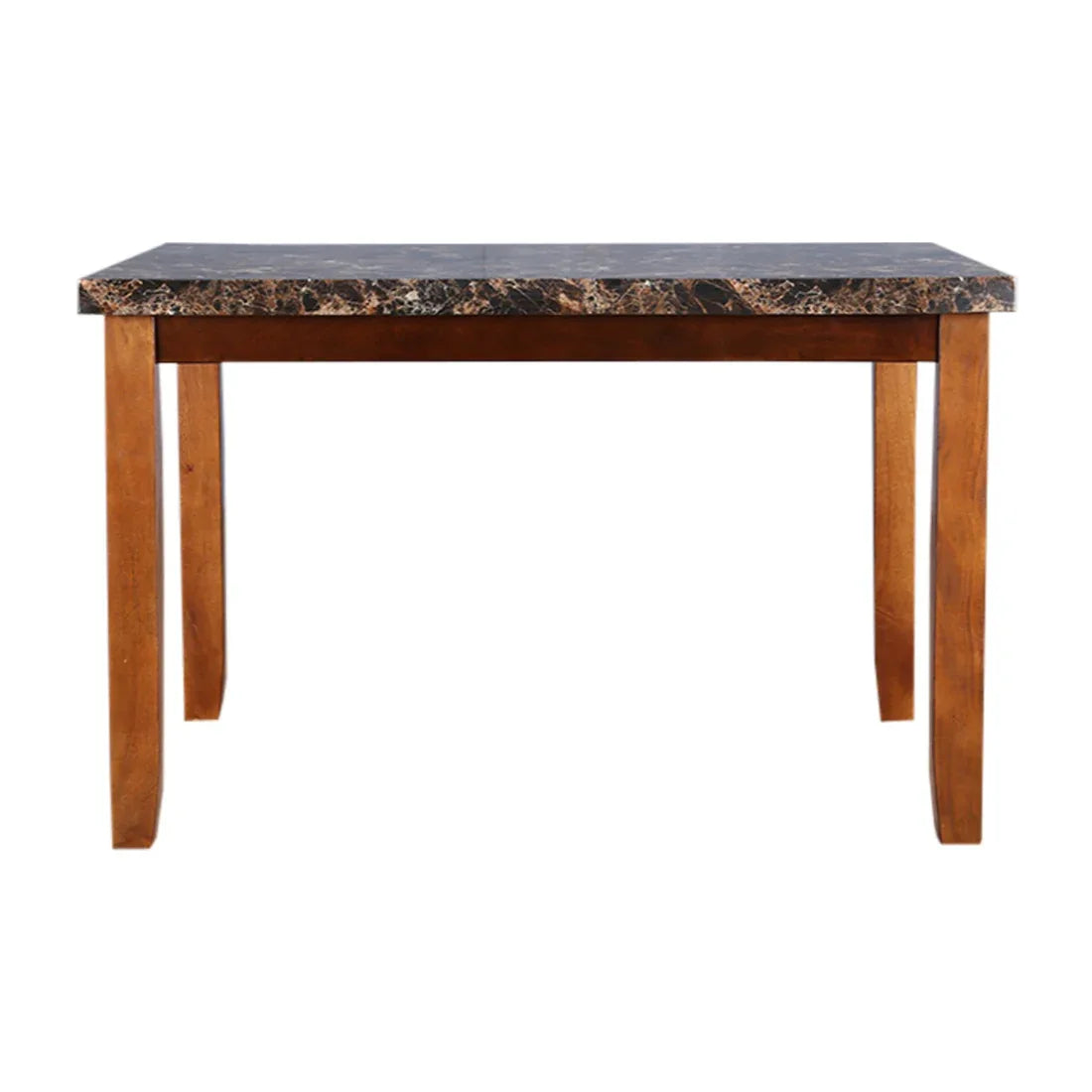 Eden Marble Finish Top 6 Seater Dining Table in Brown Colour - HomeTown