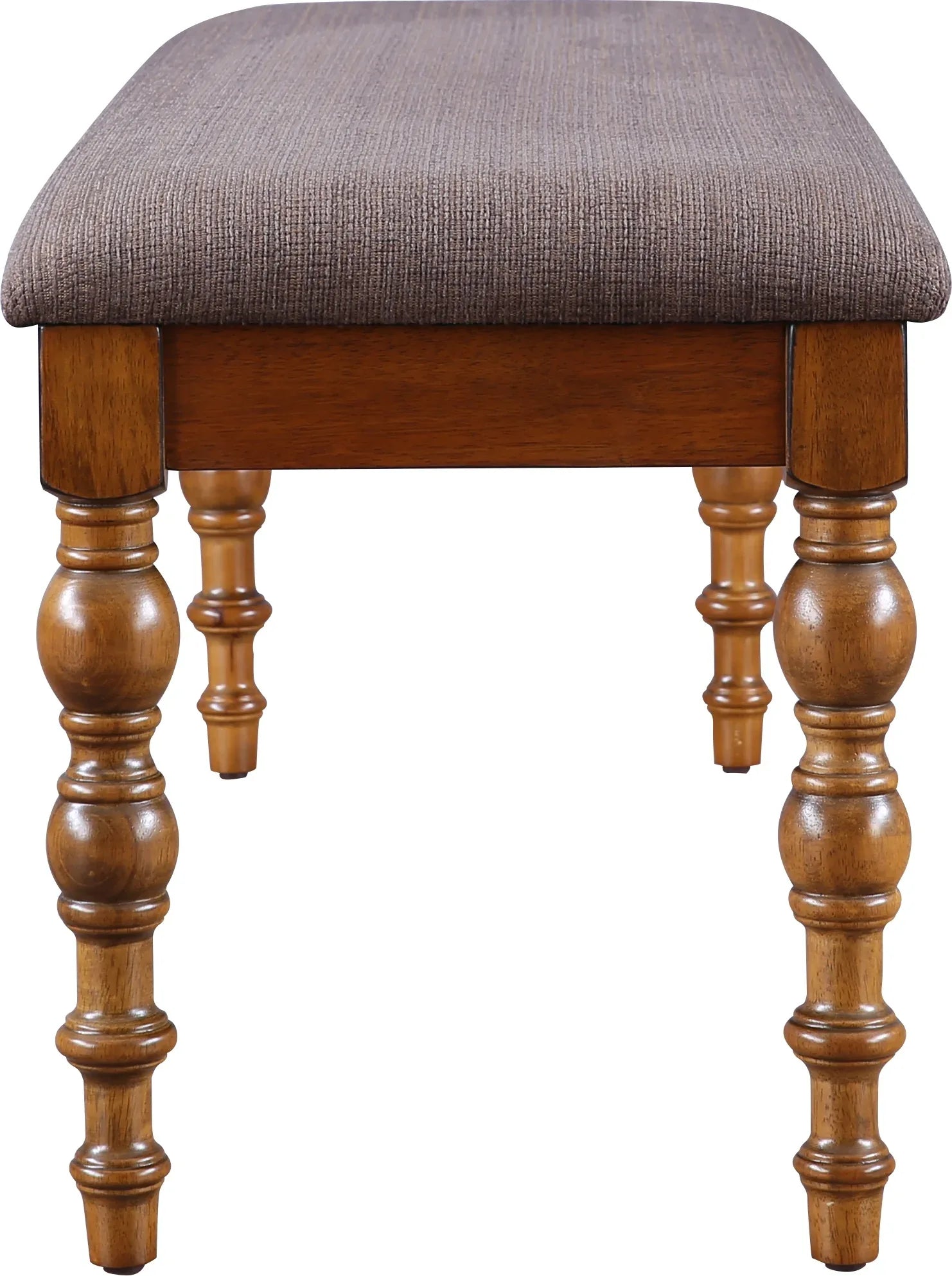 Tobago Solidwood Dining Bench for 6 Seater in Antique Walnut Colour - HomeTown