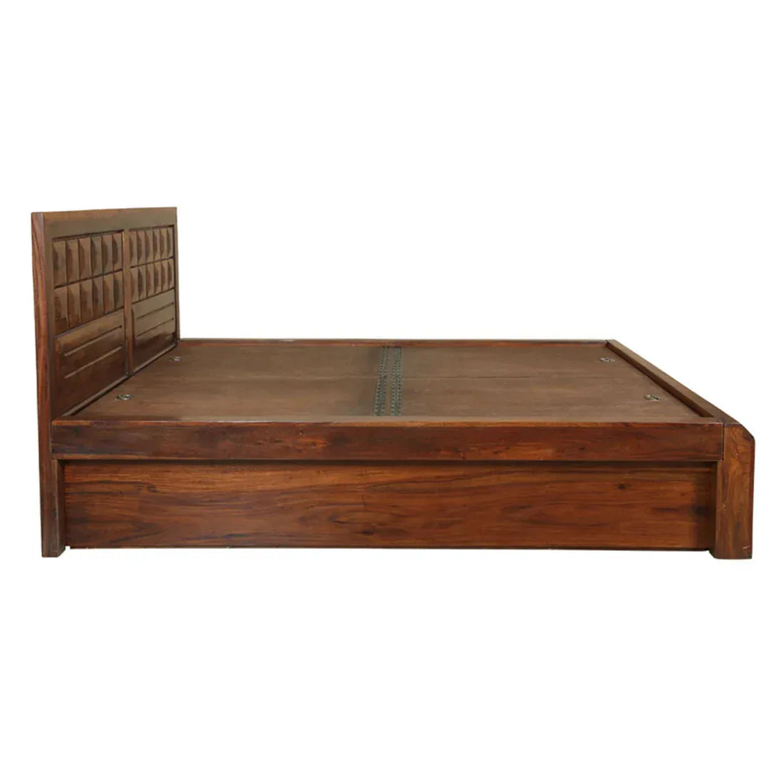 Woodrow Sheesham Wood (Rosewood) bed with storage in Honey Colour - HomeTown
