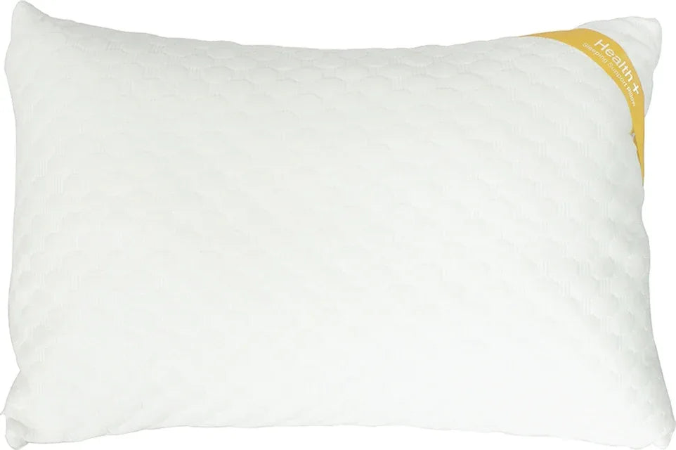Health Plus Bamboo Pillow 46X68 Cm in White Colour - HomeTown